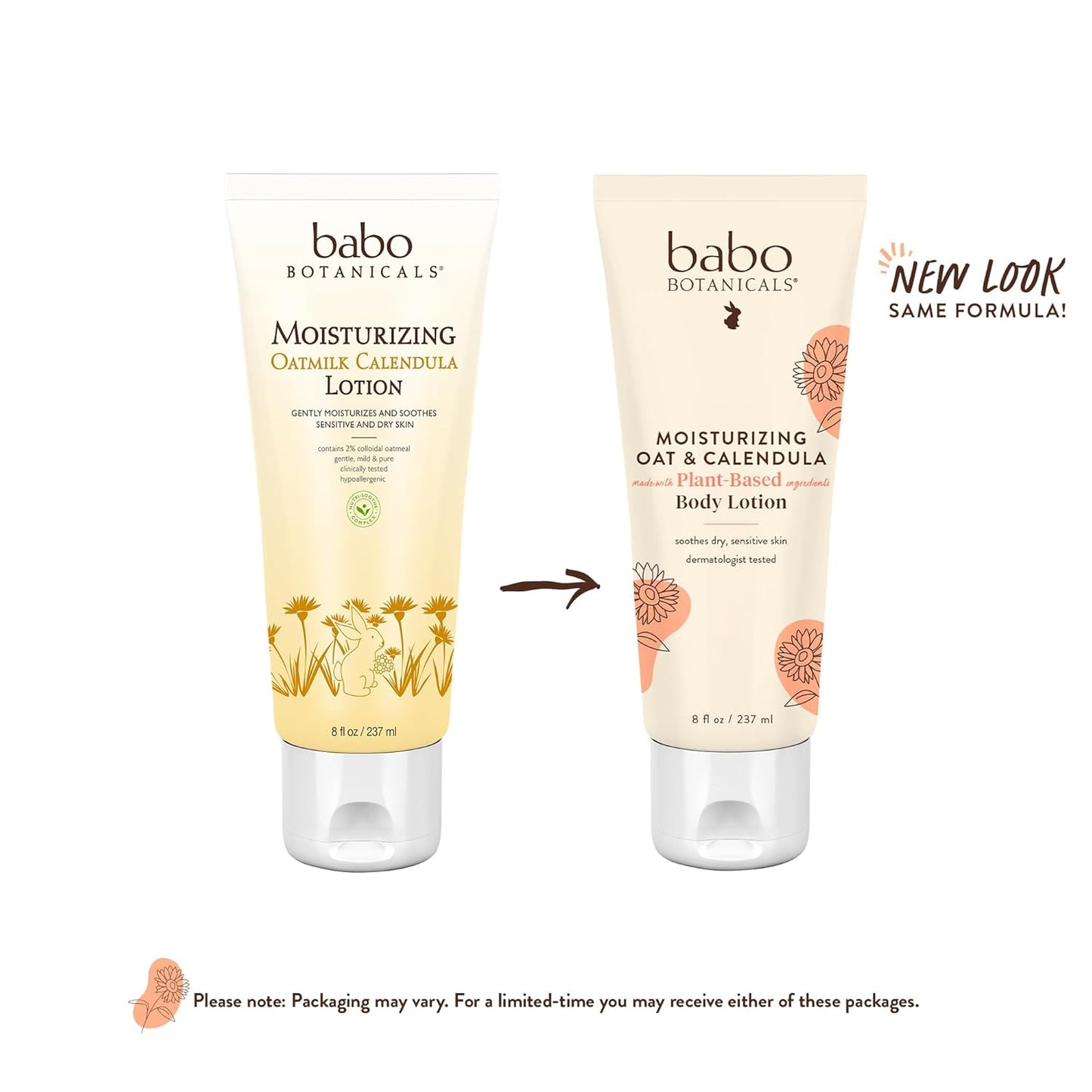 Babo Botanicals Moisturizing Oat & Calendula Body Lotion -8fl oz