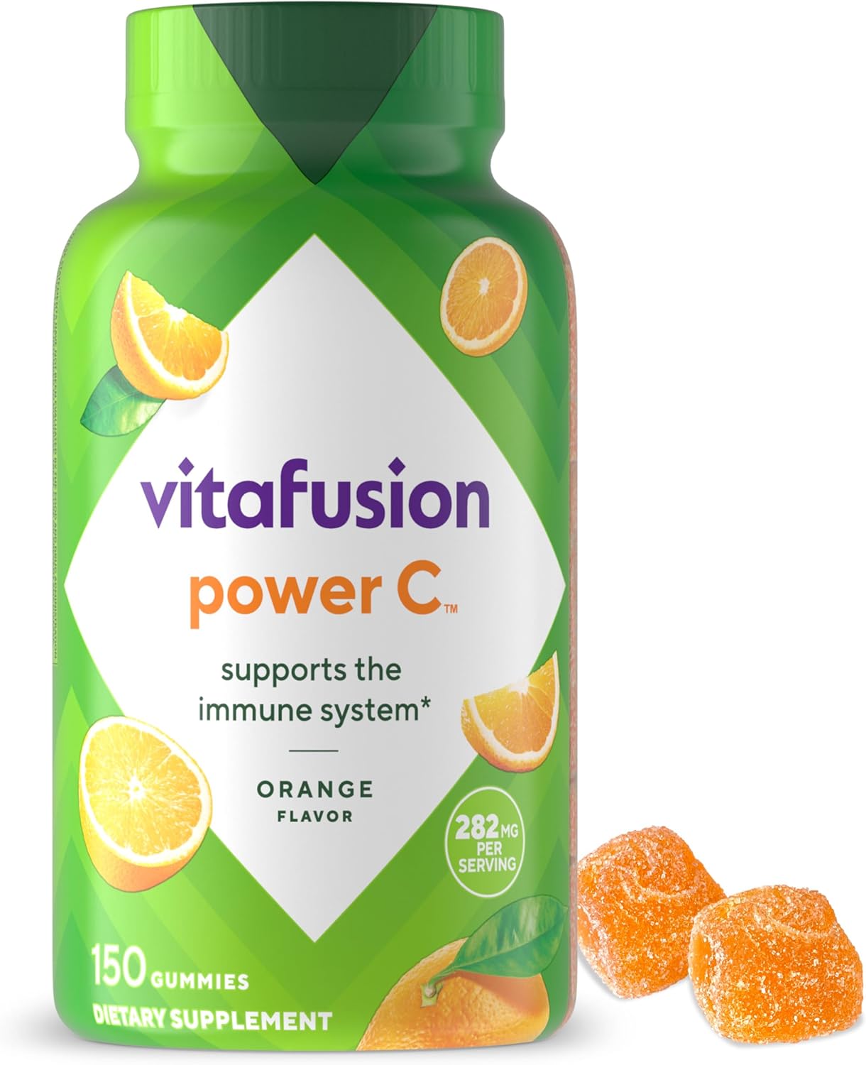 Vitafusion Power C Orange Flavored, 282 mg 150 Count