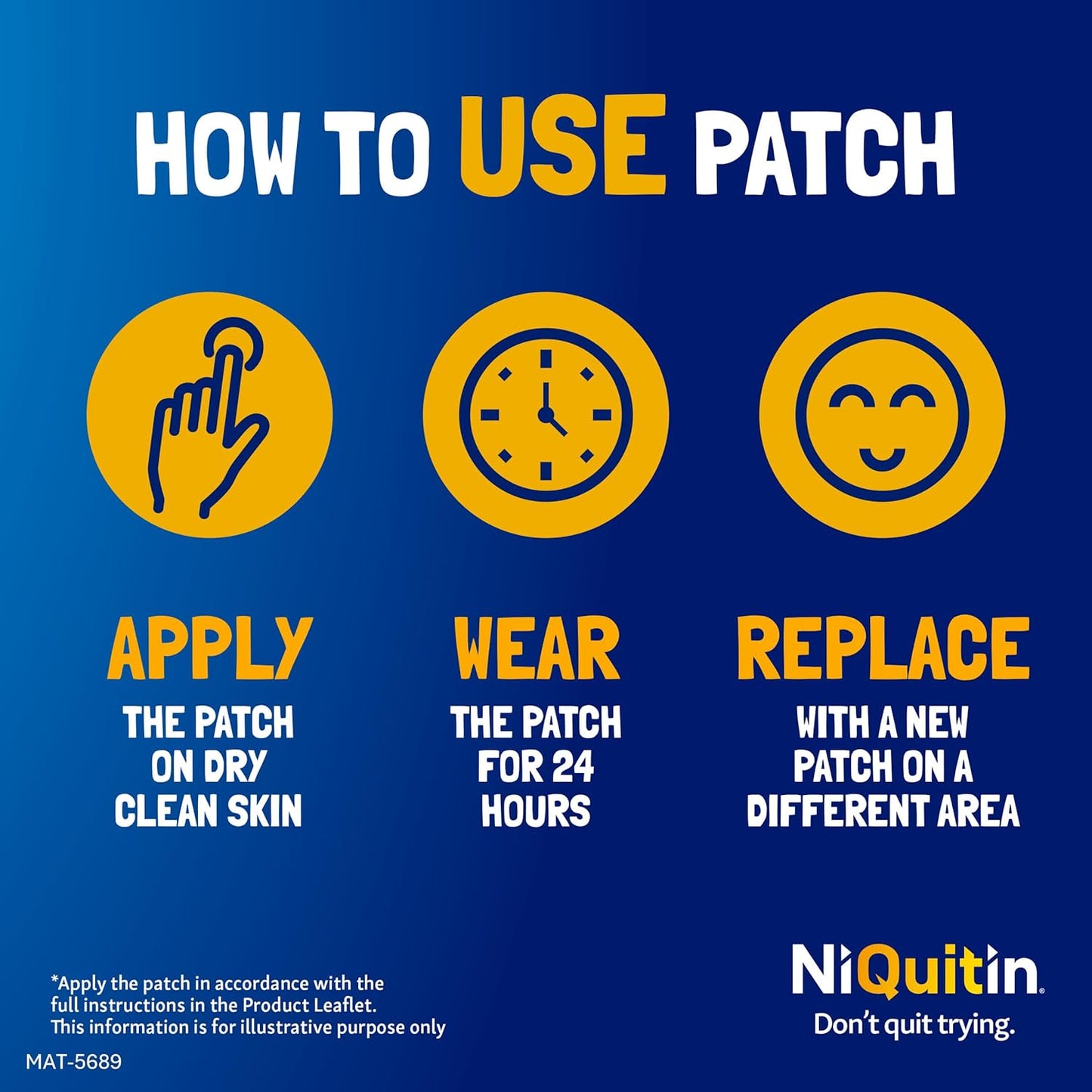 NiQuitin 14 mg Nicotine Patch - Step 2 - Stop Smoking Aid - 7 Count