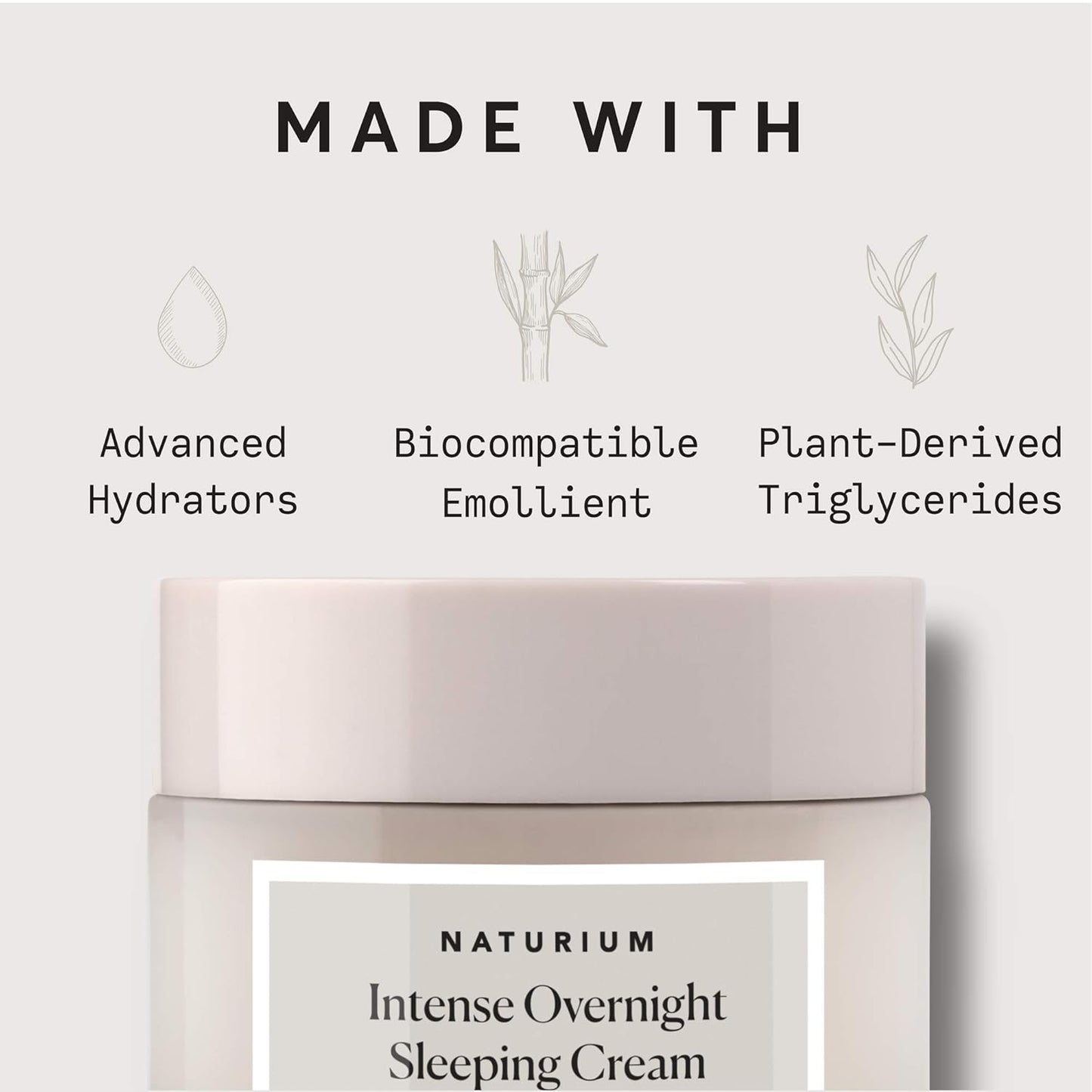Naturium Intense Overnight Sleeping Cream Face Moisturizer - 1.7 oz
