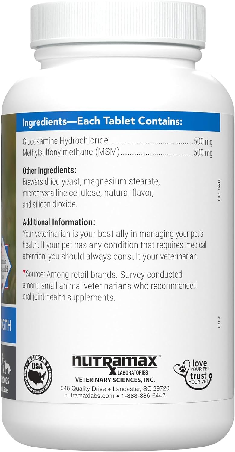 Nutramax Cosequin Standard Strength Joint Health Supplement for Dogs, 75 Chewable Tablets