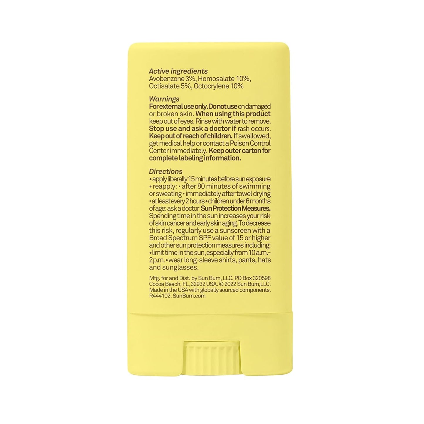 Sun Bum Kids SPF 50 Clear Face Stick Sunscreen 0.53 oz