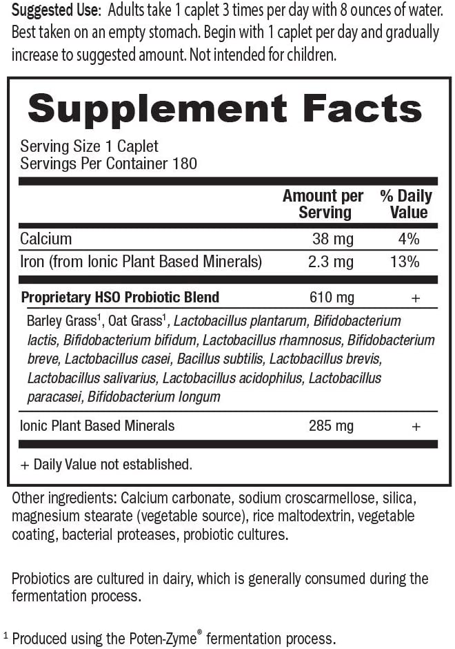 Garden of Life Whole Food Probiotic Supplement - Primal Defense HSO Probiotic Formula Dietary Supplement, Shelf Stable, 180 Vegetarian Caplets