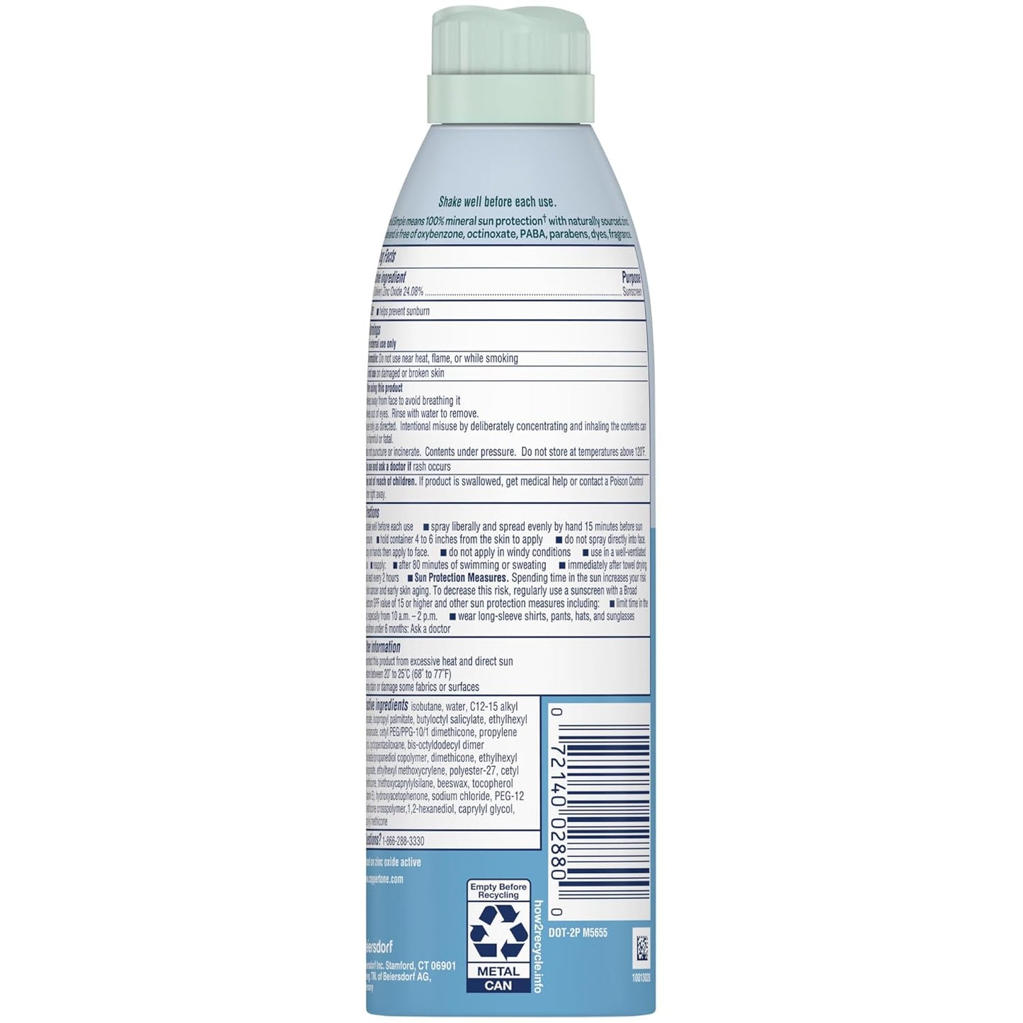 Coppertone Pure and Simple Spray SPF 50 (5 Oz) + Sunscreen Stick SPF 50 (0.49 Oz)