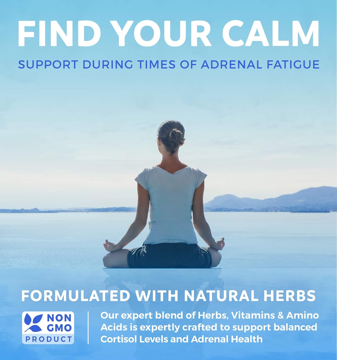 Adrenal Support & Cortisol Manager Powerful Adrenal Health 60 Capsules