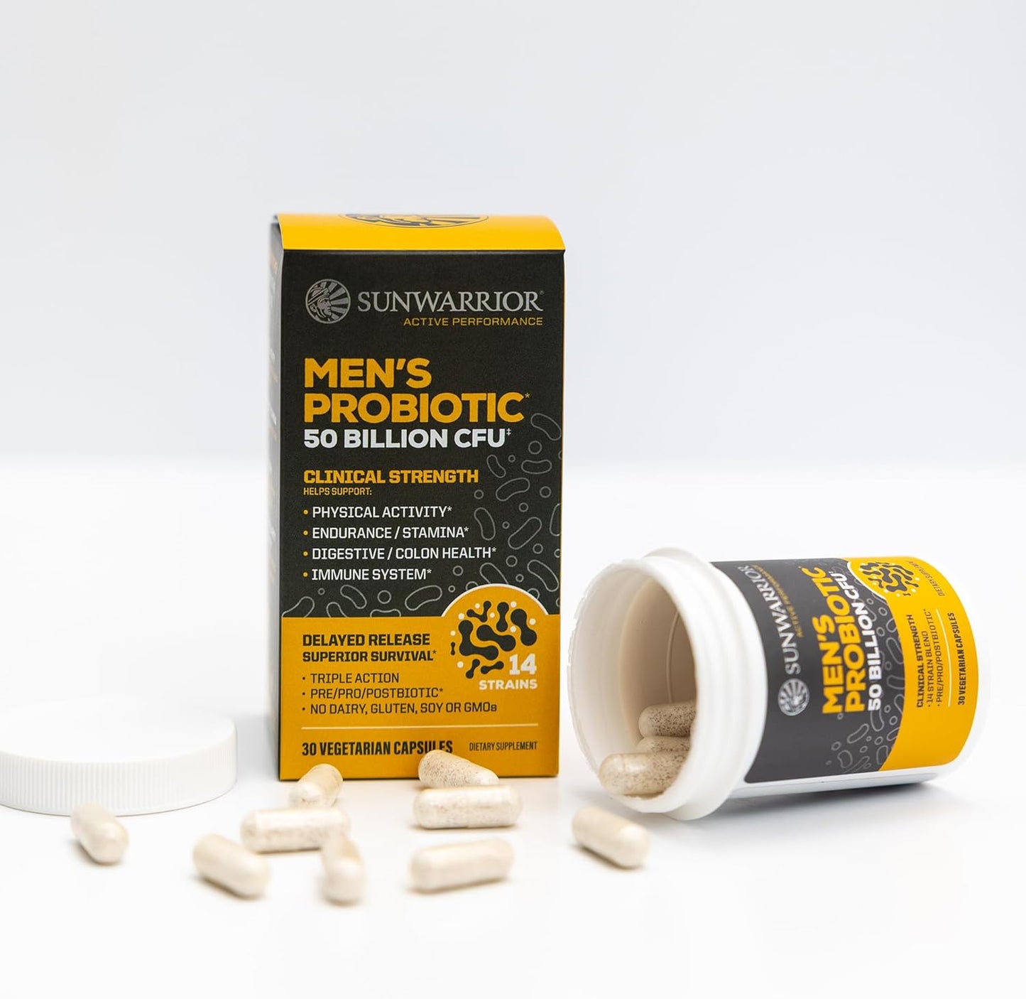 Sunwarrior Probiotic 50 Billion CFU Probiotics Supplement - 30 Capsules