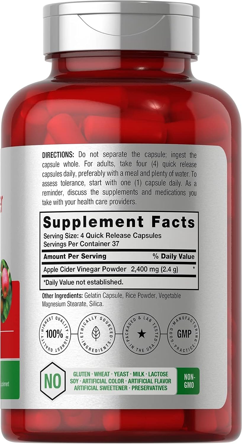Apple Cider Vinegar Capsules 150 Count