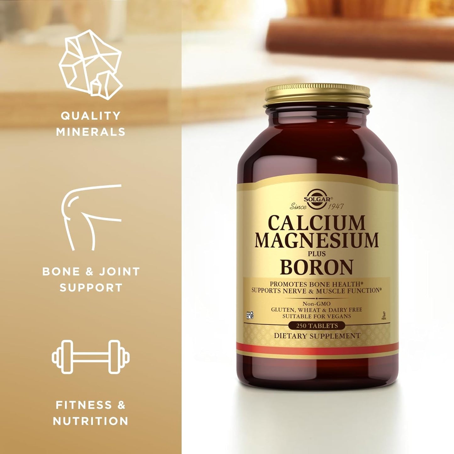 Solgar Calcium Magnesium Plus Boron - 250 Tablets