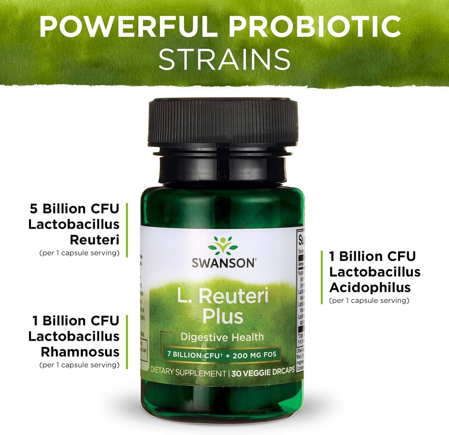 Swanson L. Reuteri Probiotic Plus w/L. Rhamnosus L