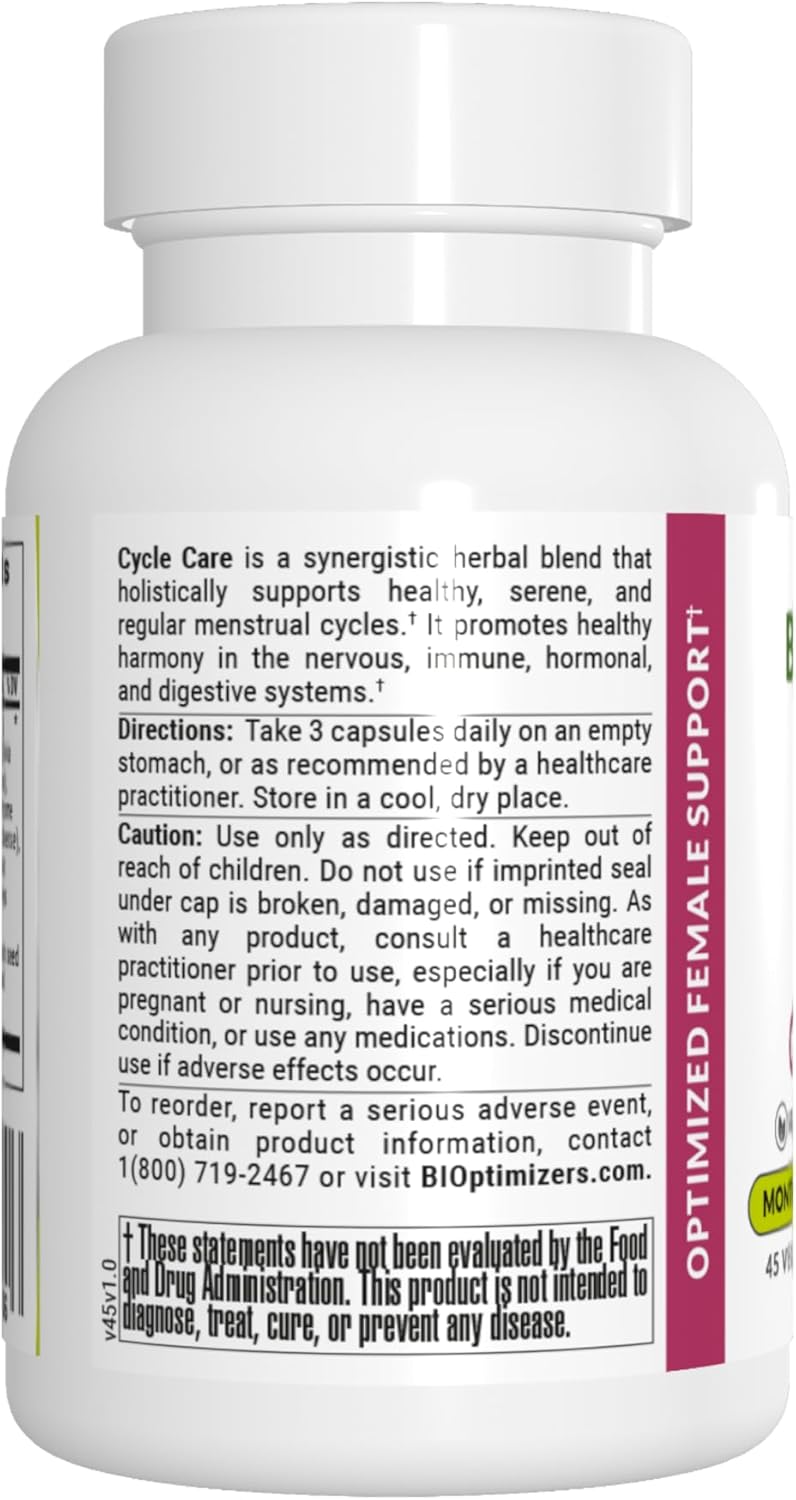 BiOptimizers - Cycle Support - Period Support Supplement for Women - 45 Capsules