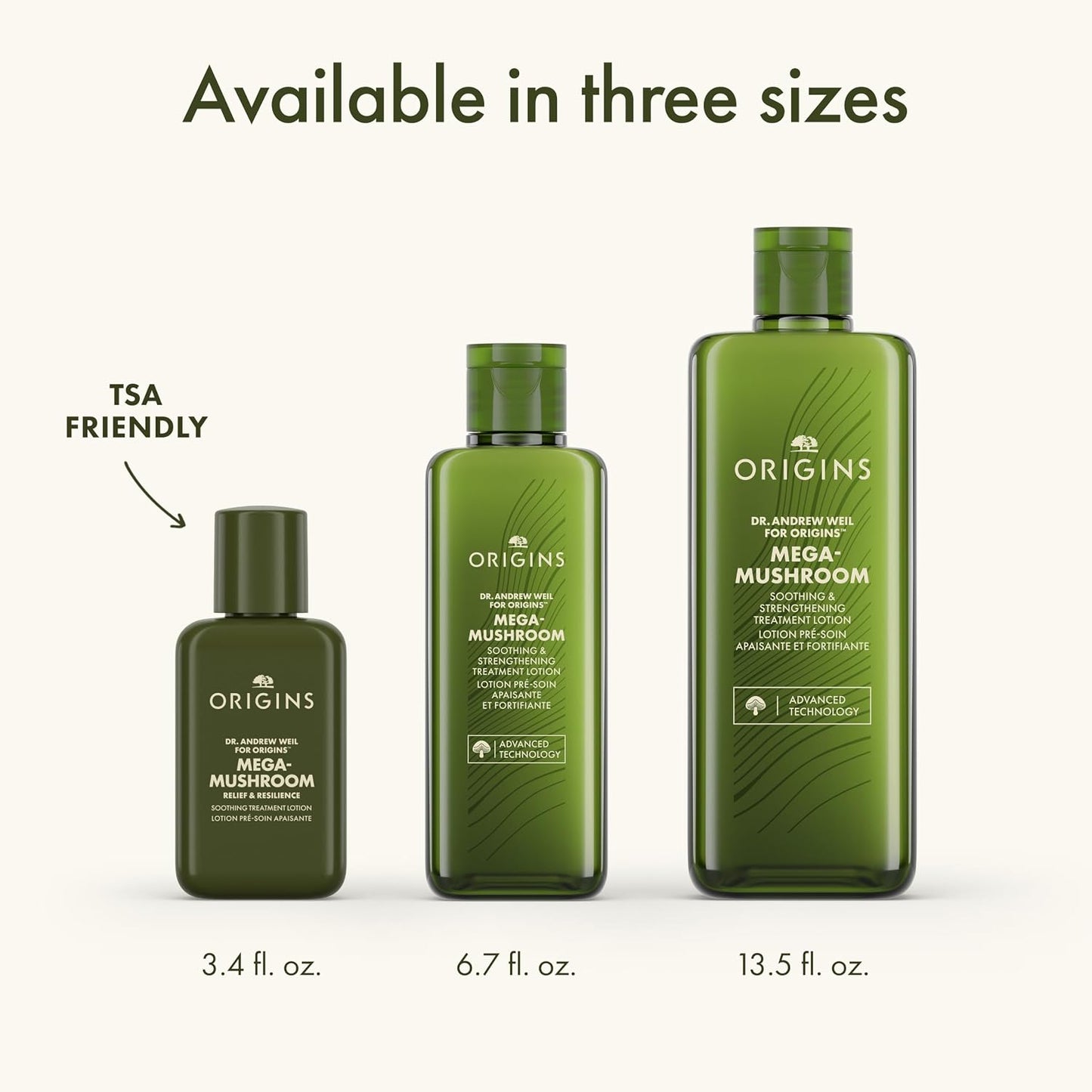 Origins Mega-Mushroom Soothing Treatment Lotion -3.4 fl oz