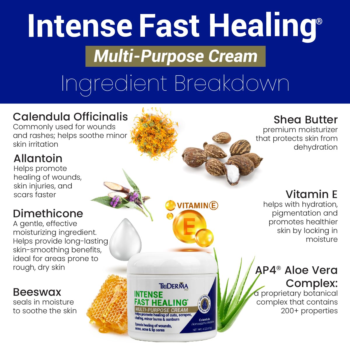 TriDerma Intense Fast Healing Cream 4 oz