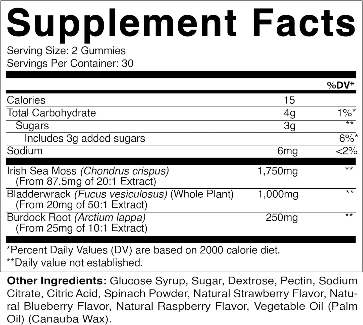 Vitamatic Irish Sea Moss - 60 Vegan Gummies
