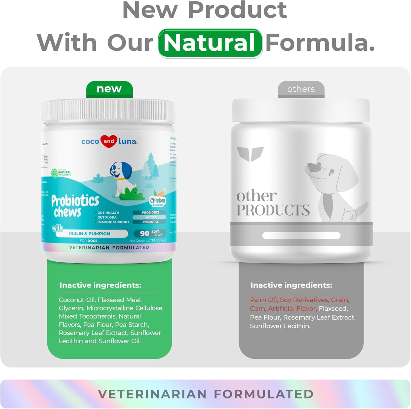 Probiotics for Dogs Digestive Health -90 soft chews