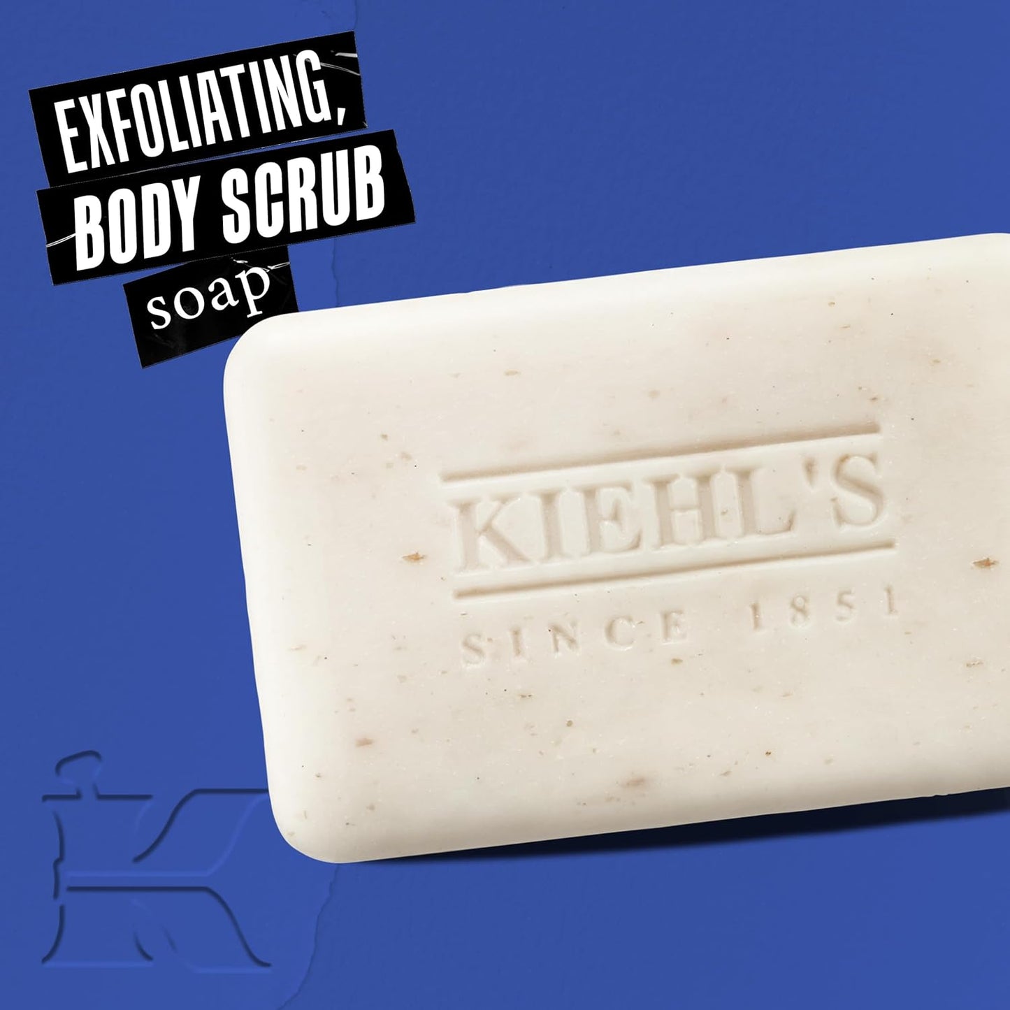 Kiehl's Ultimate Man Body Scrub Exfoliating Bar Soap,7 oz