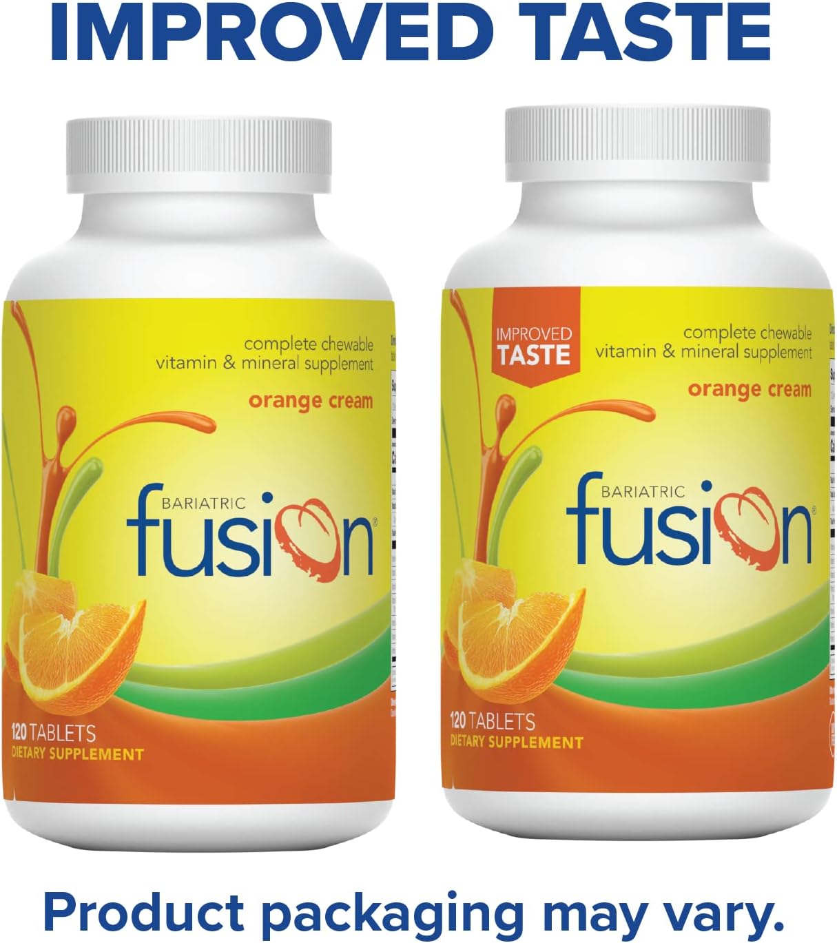 Bariatric Fusion Orange Cream Flavored Complete Chewable - 120 Tablets