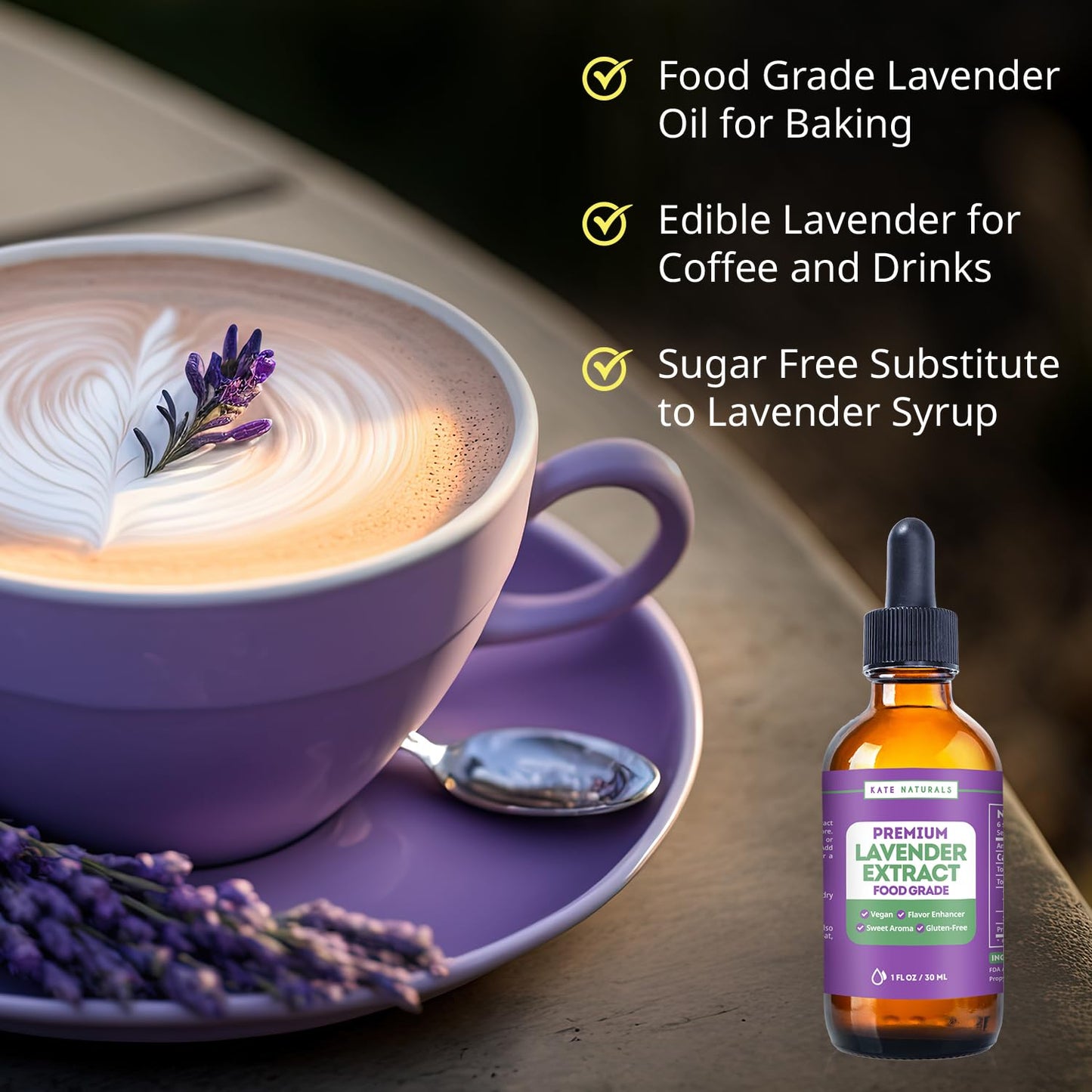 Kate Naturals Lavender Extract -1 oz