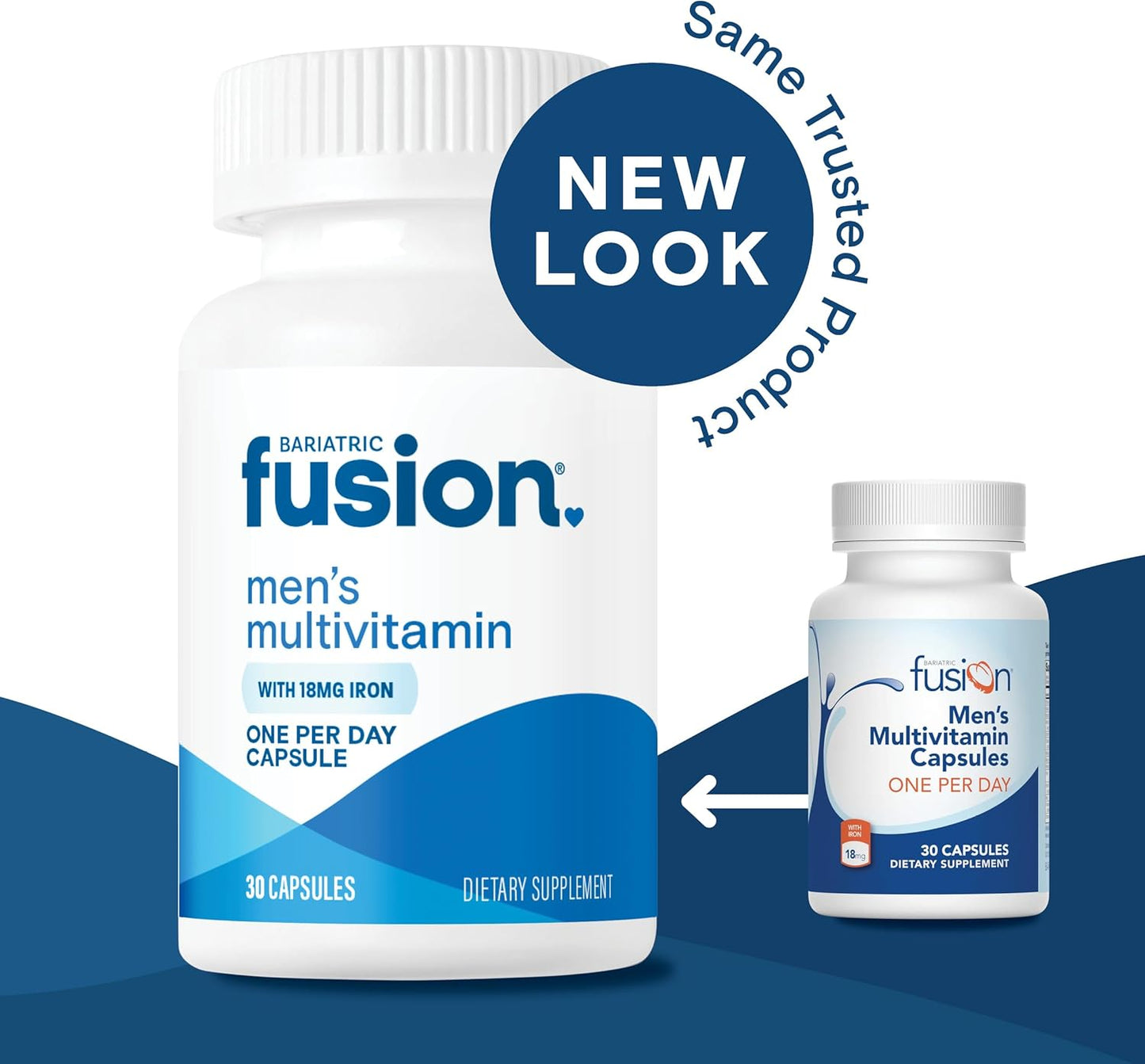 Bariatric Fusion One Per Day Multivitamin with Iron for Men - 30 Capsules