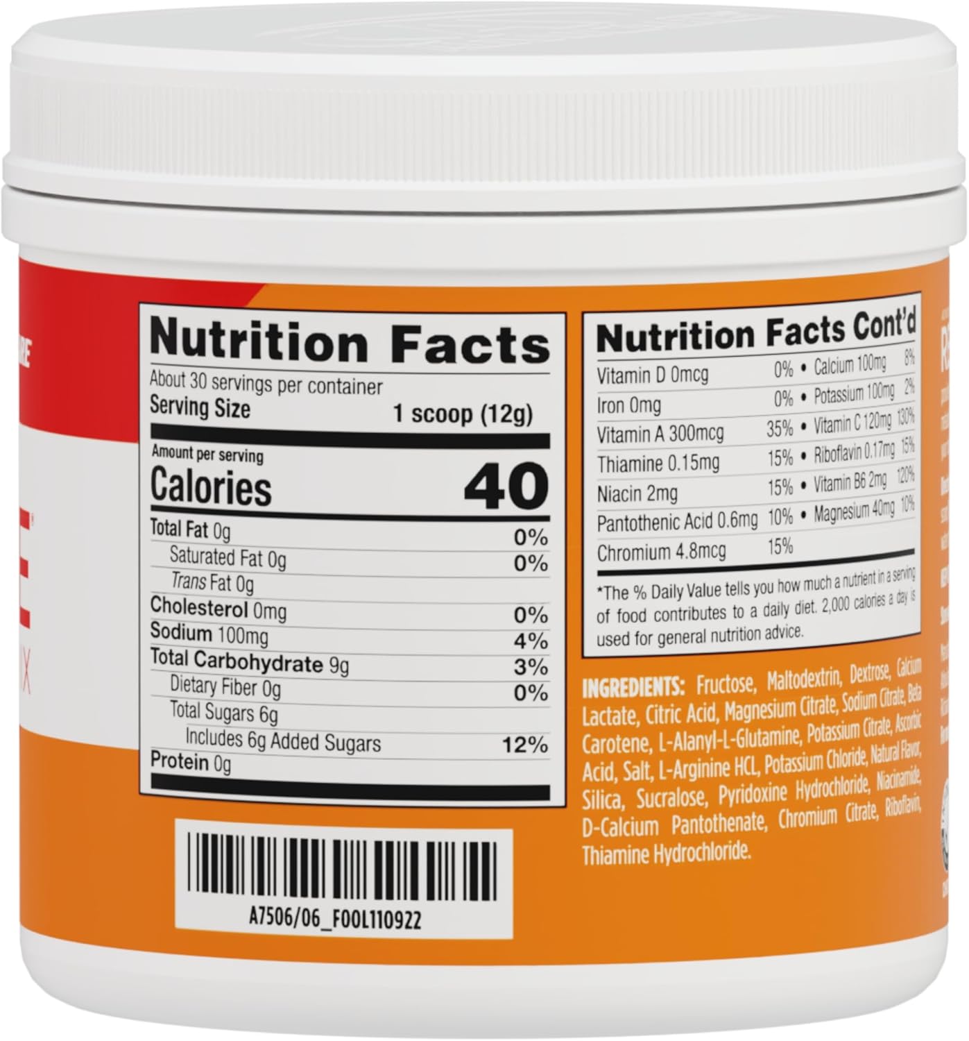 AdvoCare Rehydrate Electrolyte Drink Mix - Orange, 12.7 oz