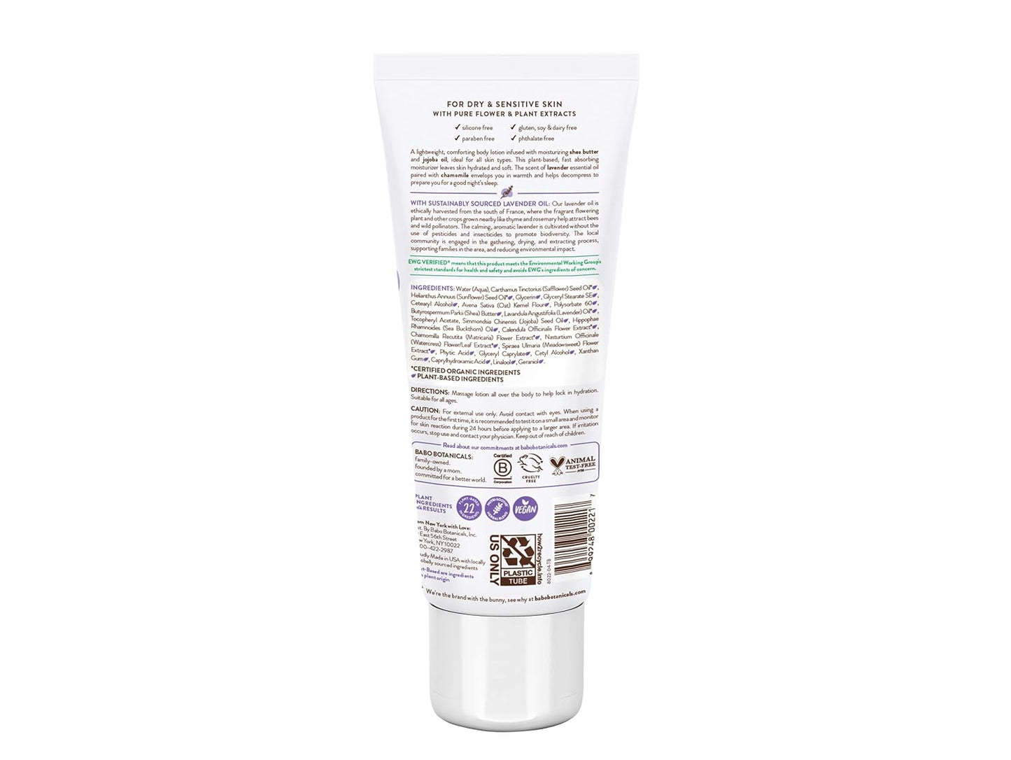 Babo Botanicals Calming Lavender Body Lotion - 8 fl oz