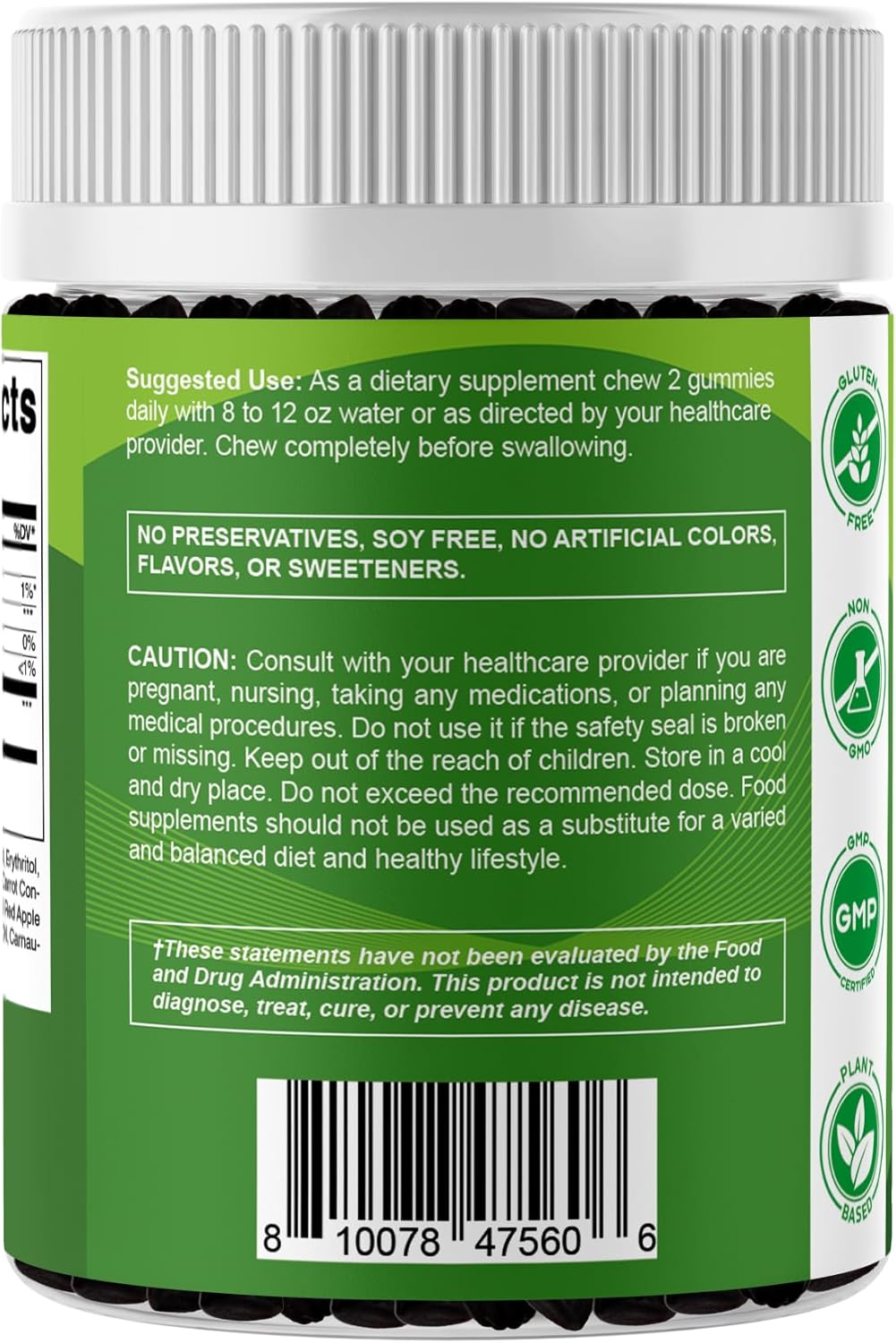 Vitamatic Sugar Free Moringa Gummies 200 mg -240 count
