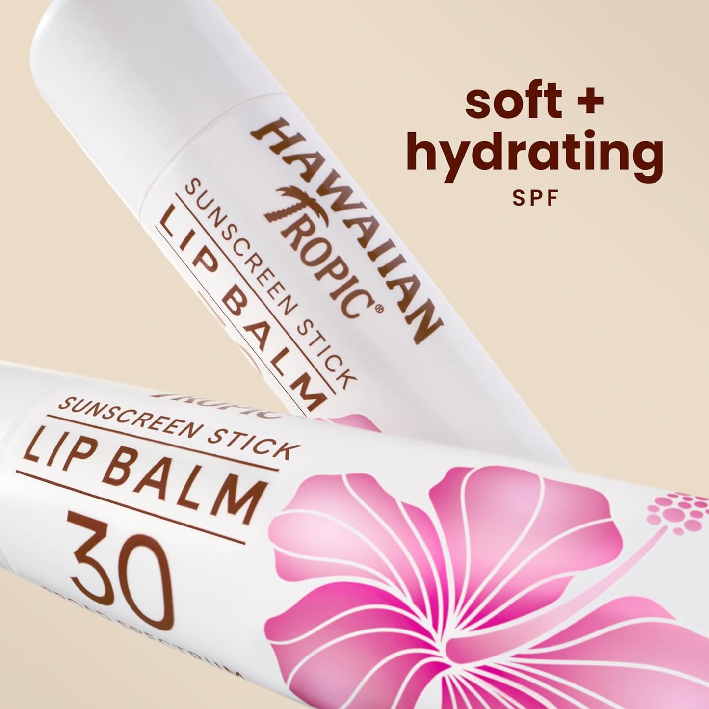 Hawaiian Tropic Tropical Lip Balm SPF 30 0.14oz (Pack of 10)