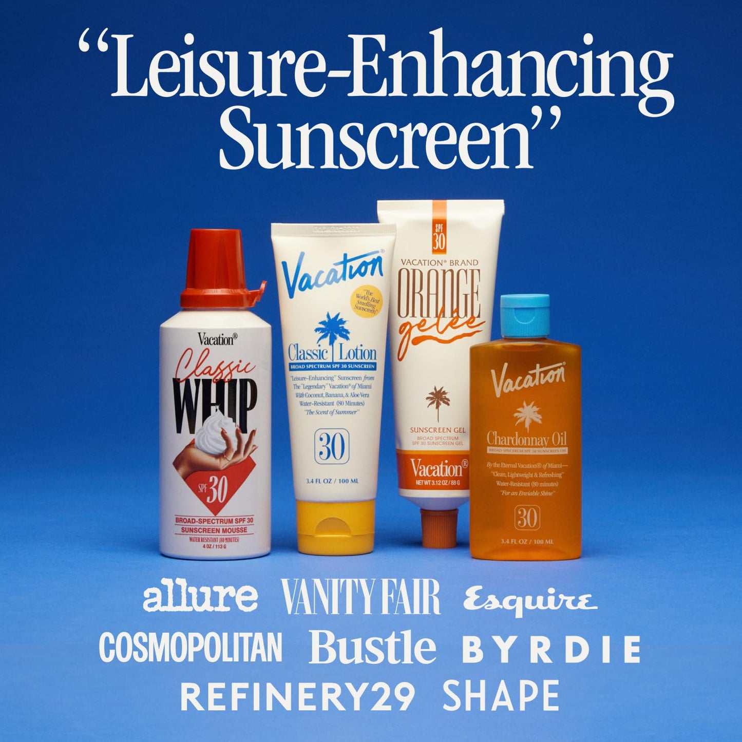 Vacation Orange Gelée SPF 30 Gel & Tube Key Bundle ,3.12 Oz.