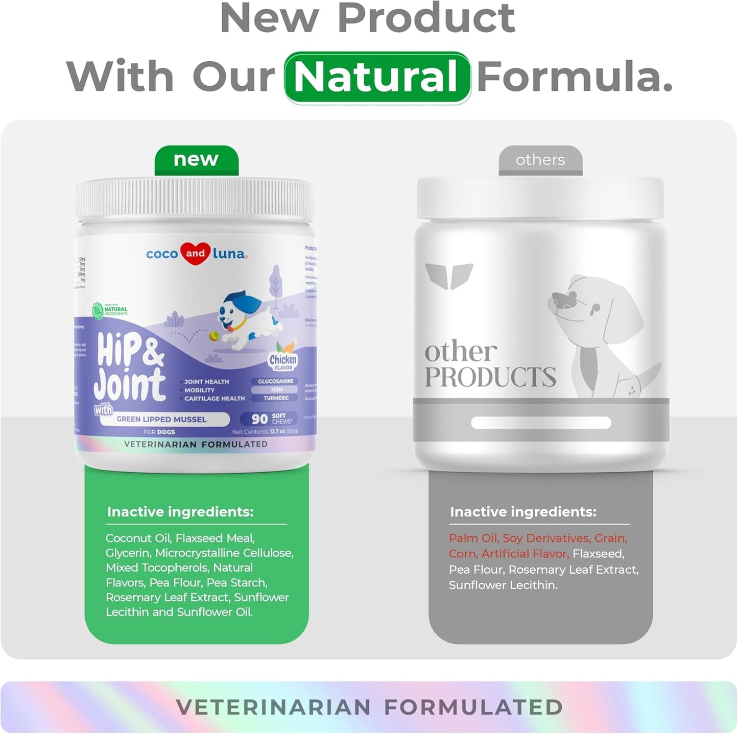 Hip and Joint Supplement for Dogs -Green Lipped Mussel - 90 soft chews