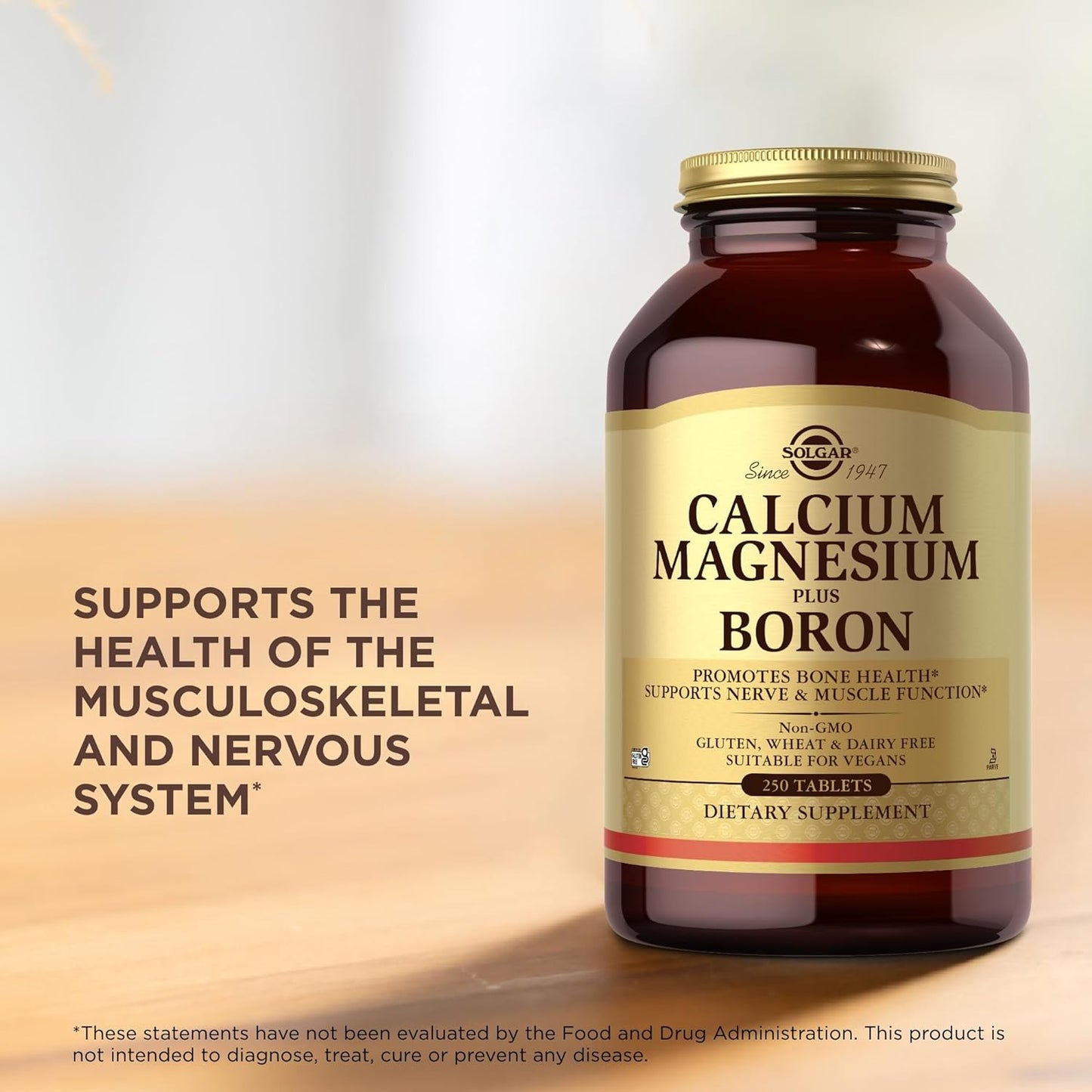 Solgar Calcium Magnesium Plus Boron - 250 Tablets