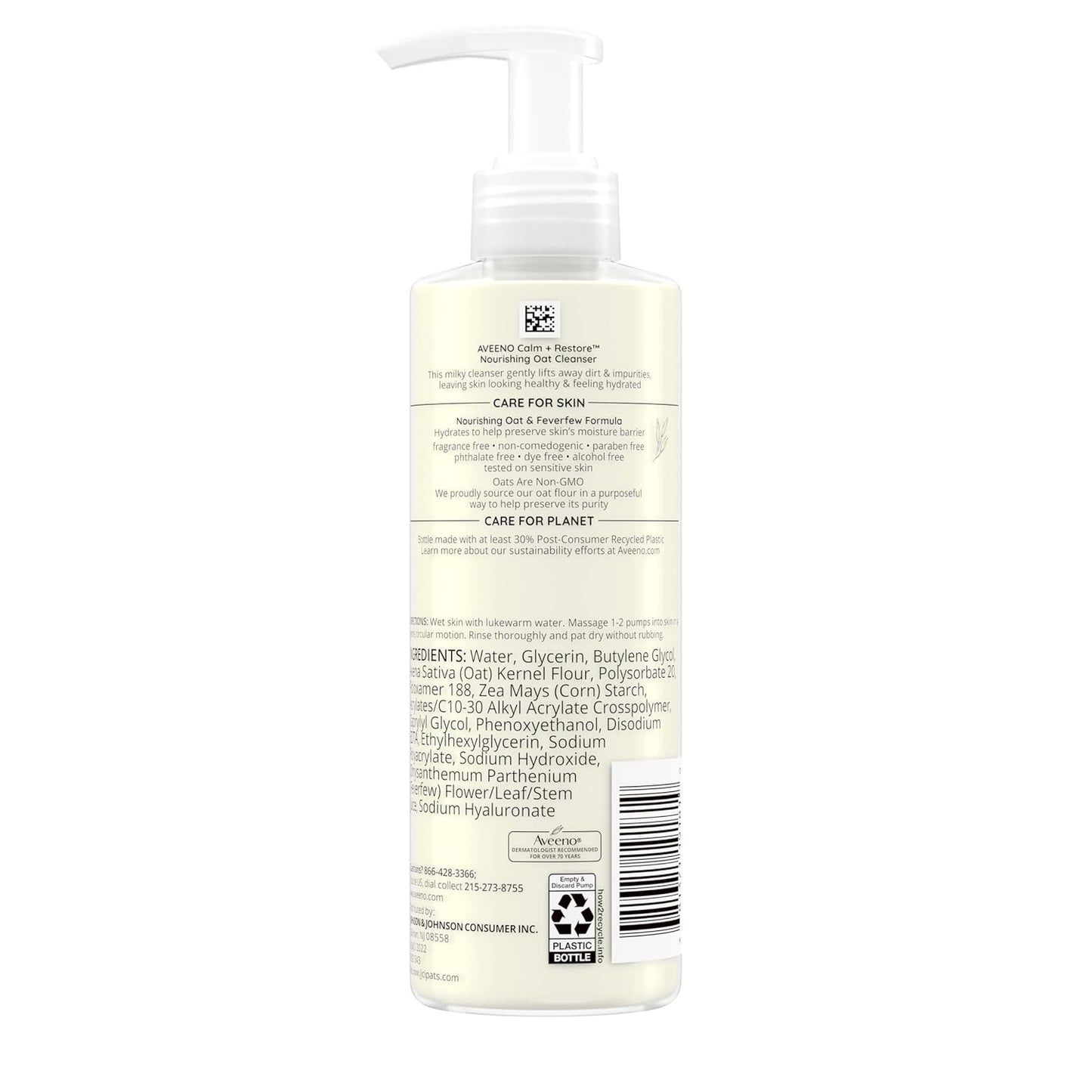 Aveeno Calm + Restore Facial Cleanser for Sensitive Skin - 7.8 fl oz