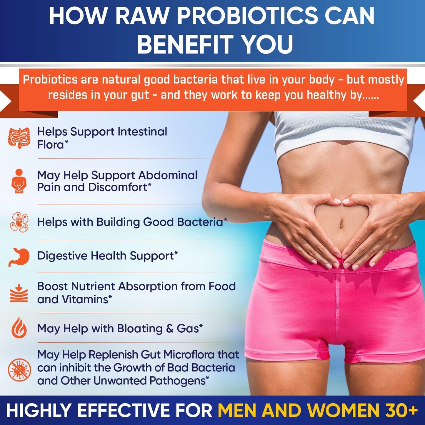 Organic Probiotics 100 Billion CFU 30 count