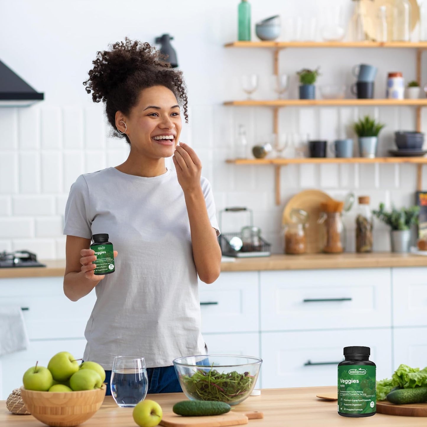 Kaitamin - Veggies Supplement 9000, Improves Your Digestion 90 Capsules