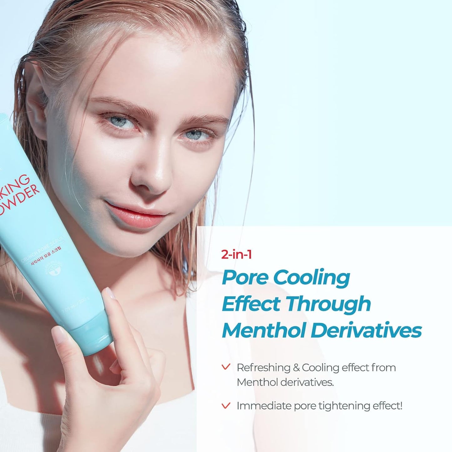 ETUDE Baking Powder Crunch Pore Scrub (0.25 Fl Oz x 24 Pouches)