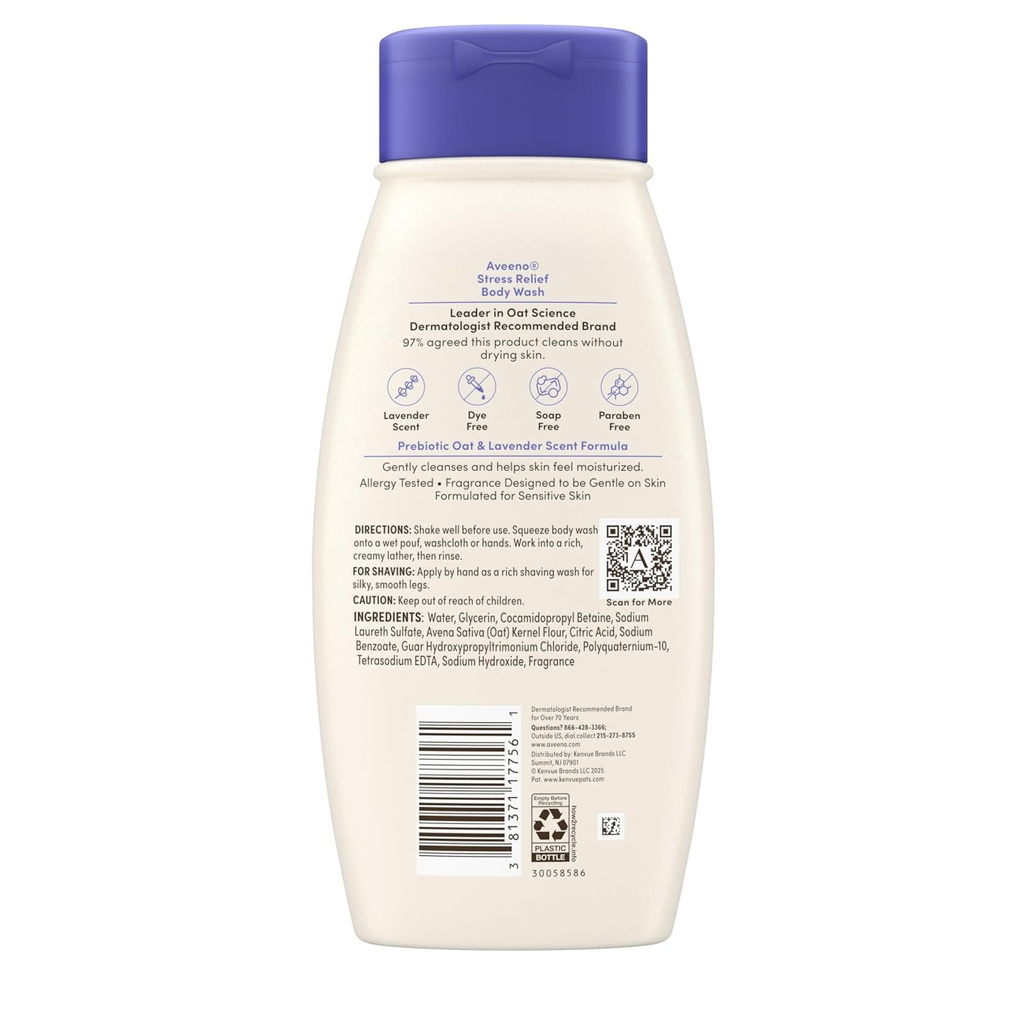 Aveeno Stress Relief Body Wash - 18 fl. oz