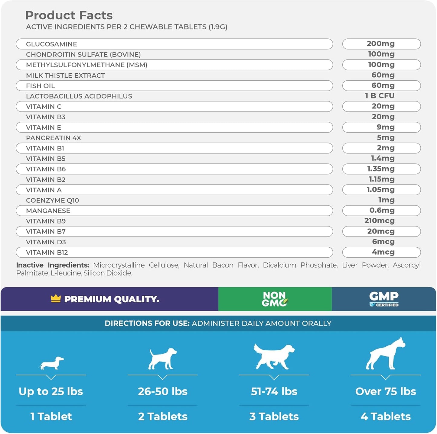 Coco and Luna 10 in 1 Multivitamin for Dogs - 120 Chewable Tablets
