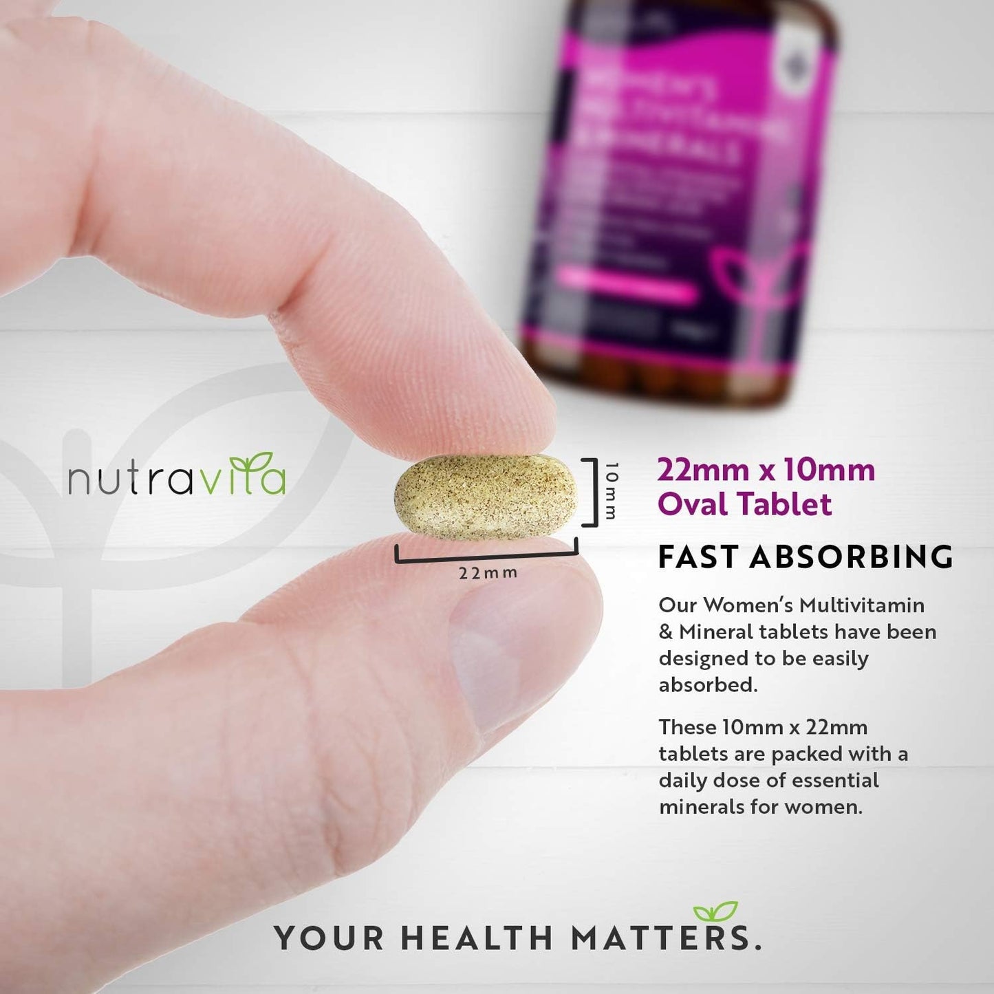Women's Multivitamins and Minerals - 24 Essential Active 180 Vegan Tablets