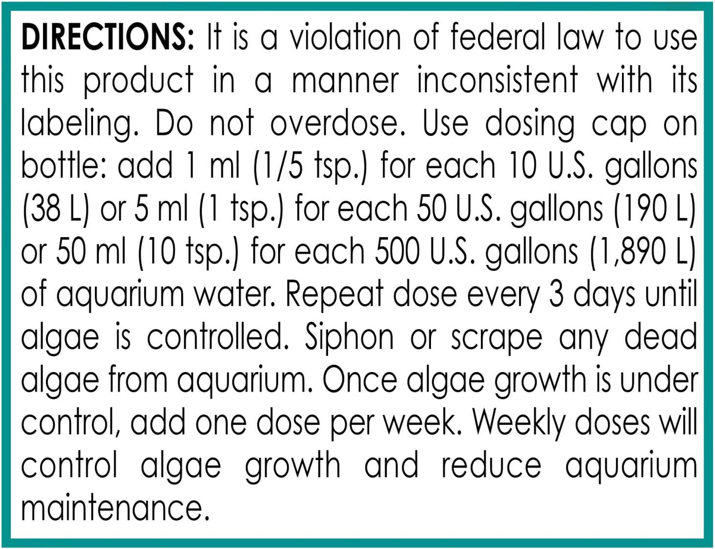 API MARINE ALGAEFIX Algae Control 16-Ounce Bottle