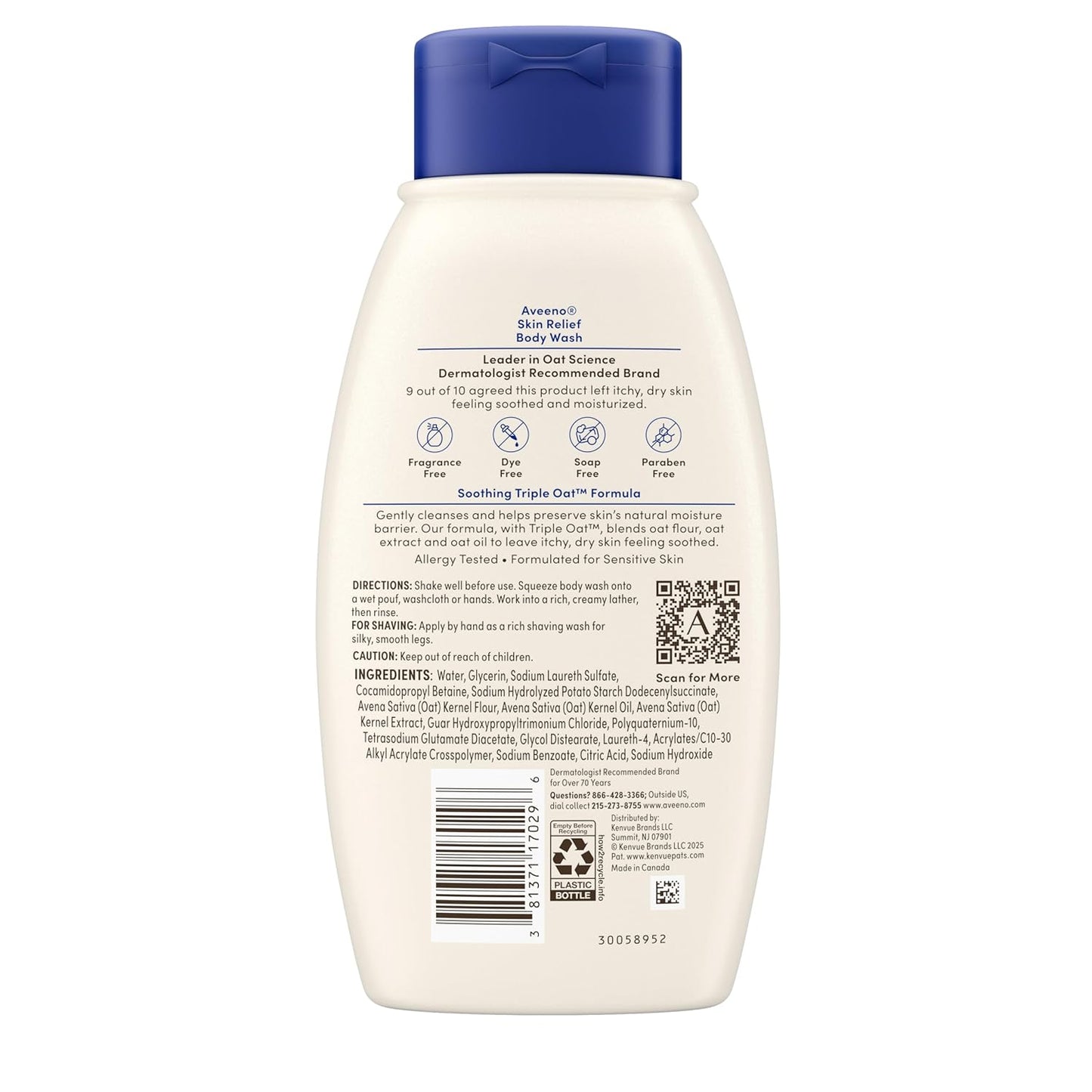 Aveeno Skin Relief Fragrance-Free Body Wash - 12 fl. oz