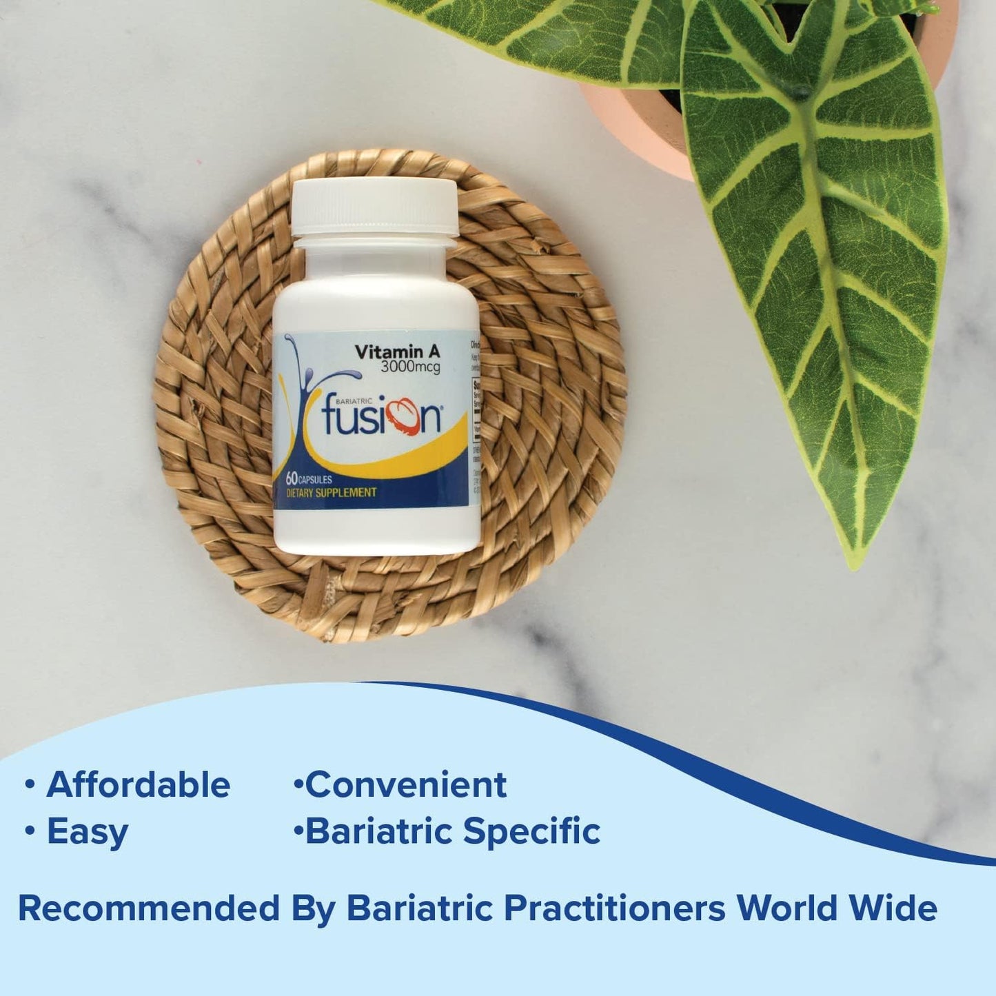 Bariatric Fusion Vitamin A, 3000 mcg of Retinyl Palmitate, 60 Count