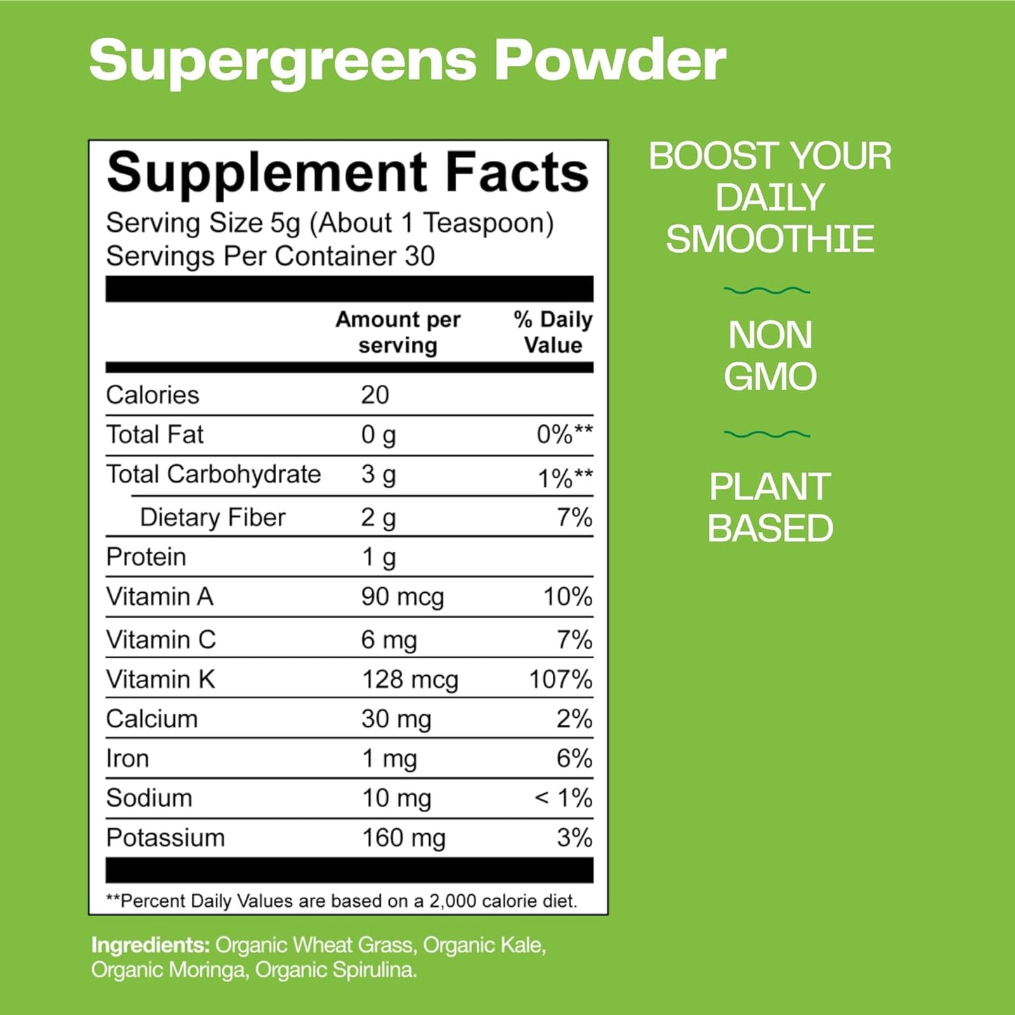 Amazing Grass Super Greens Booster 30 Servings