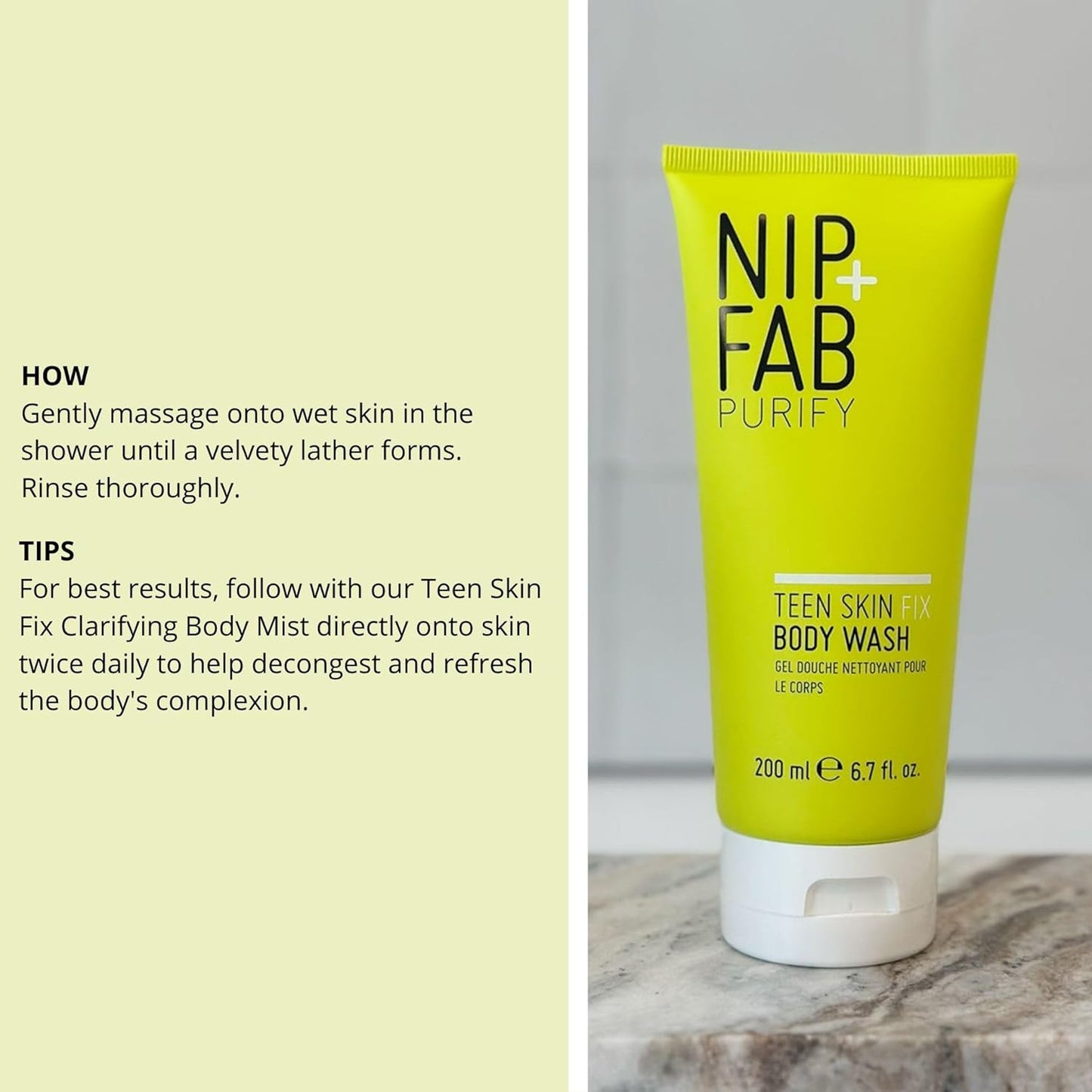 Nip+Fab Teen Skin Fix Clarifying Body Wash - 6.76 fl oz