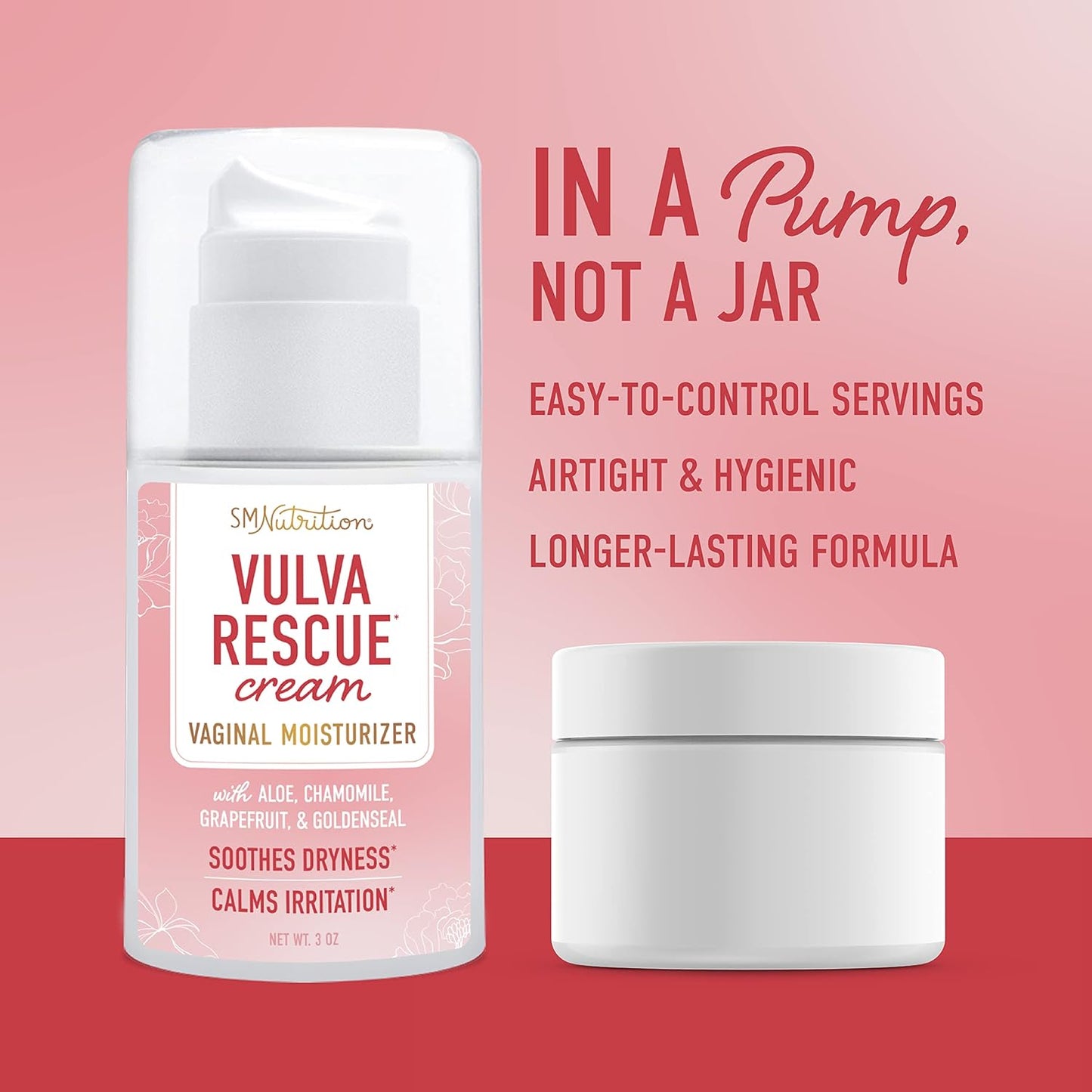Vulva Rescue Moisturizer Cream | 3oz. PUMP