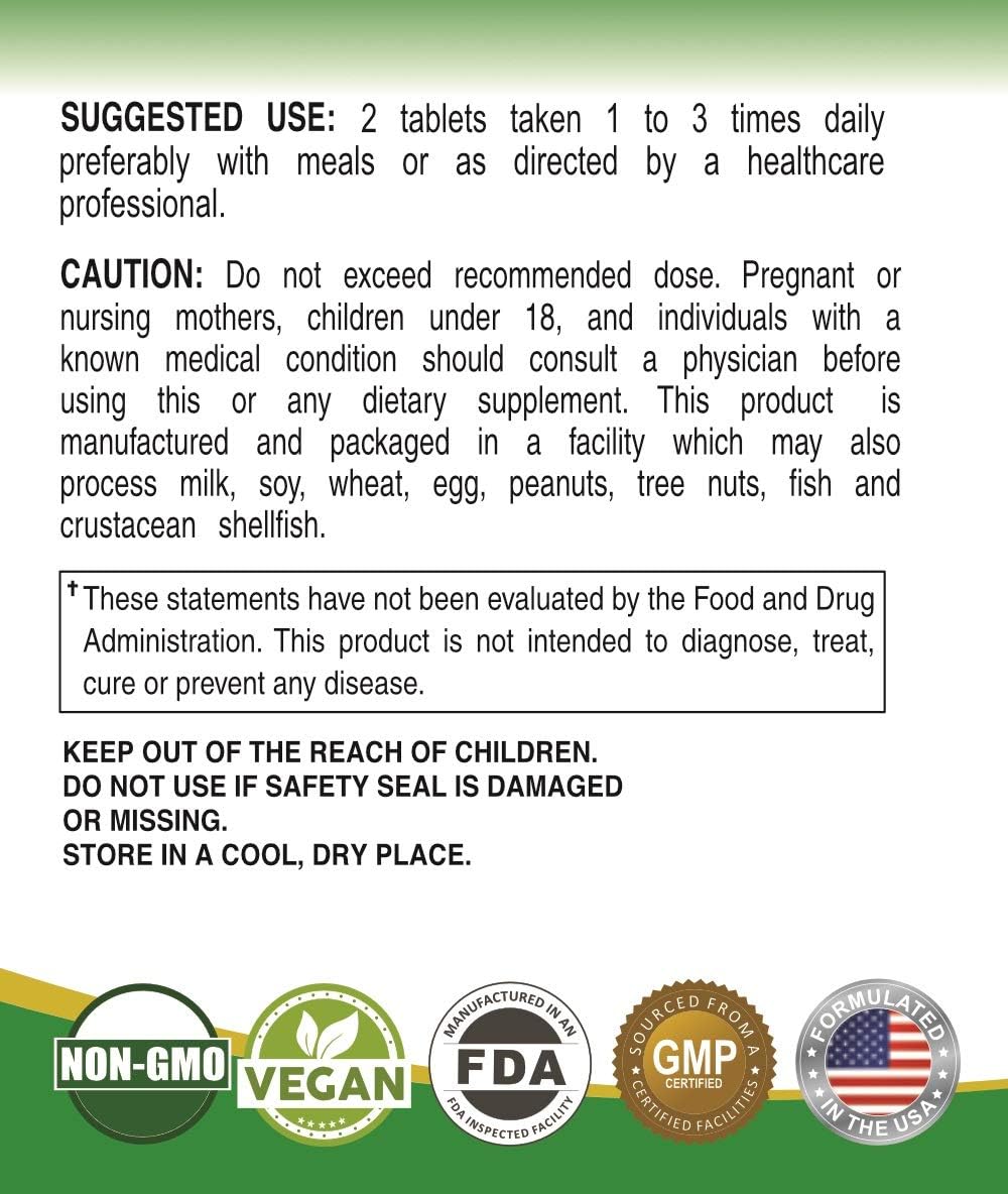 King Naturals Organic Daily Greens with Organic Fruits 120 tablets