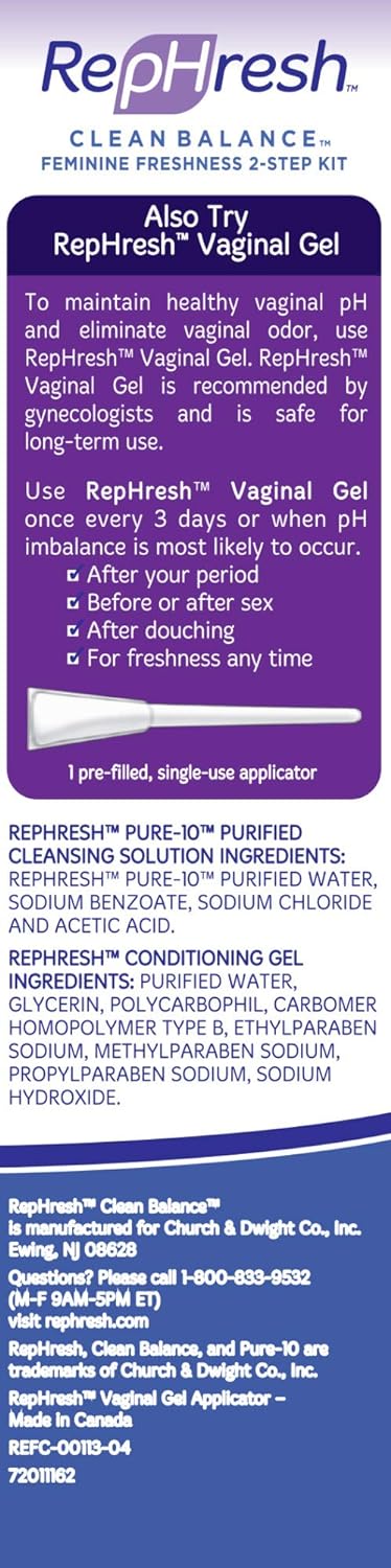 RepHresh Clean Balance Feminine Freshness 2-Step Kit