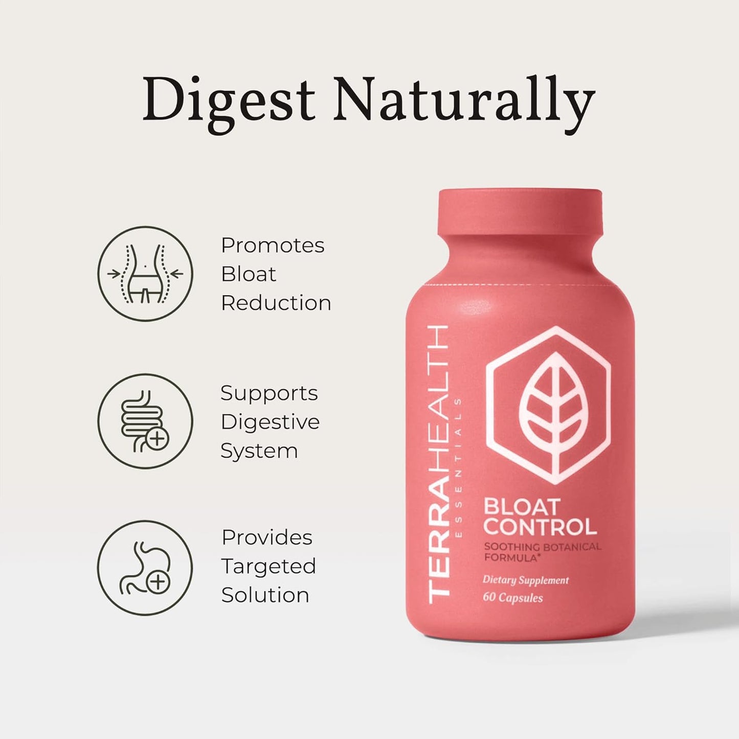 Terra Health Essentials Bloat Control -60 capsules