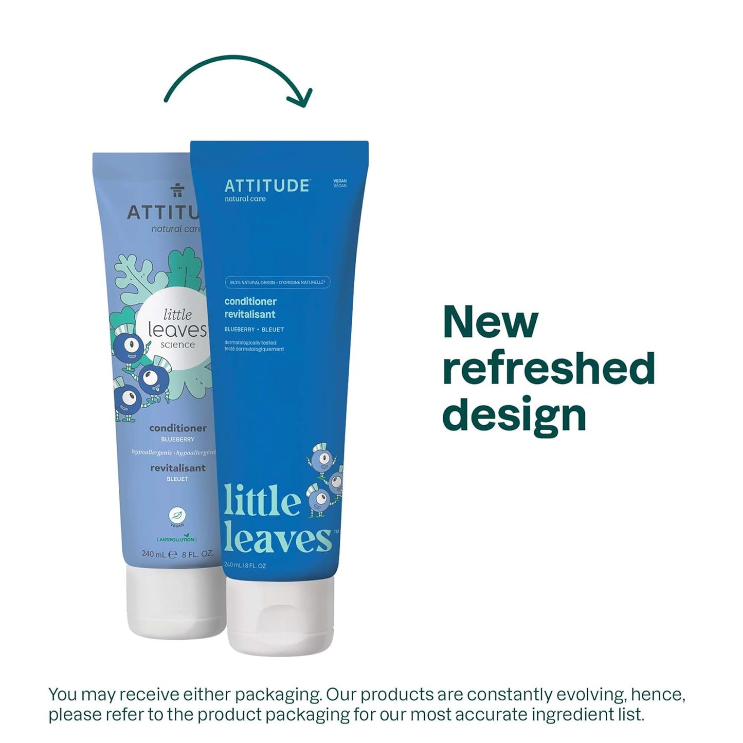 ATTITUDE Hair Conditioner for Kids -Blueberry 8 Fl Oz