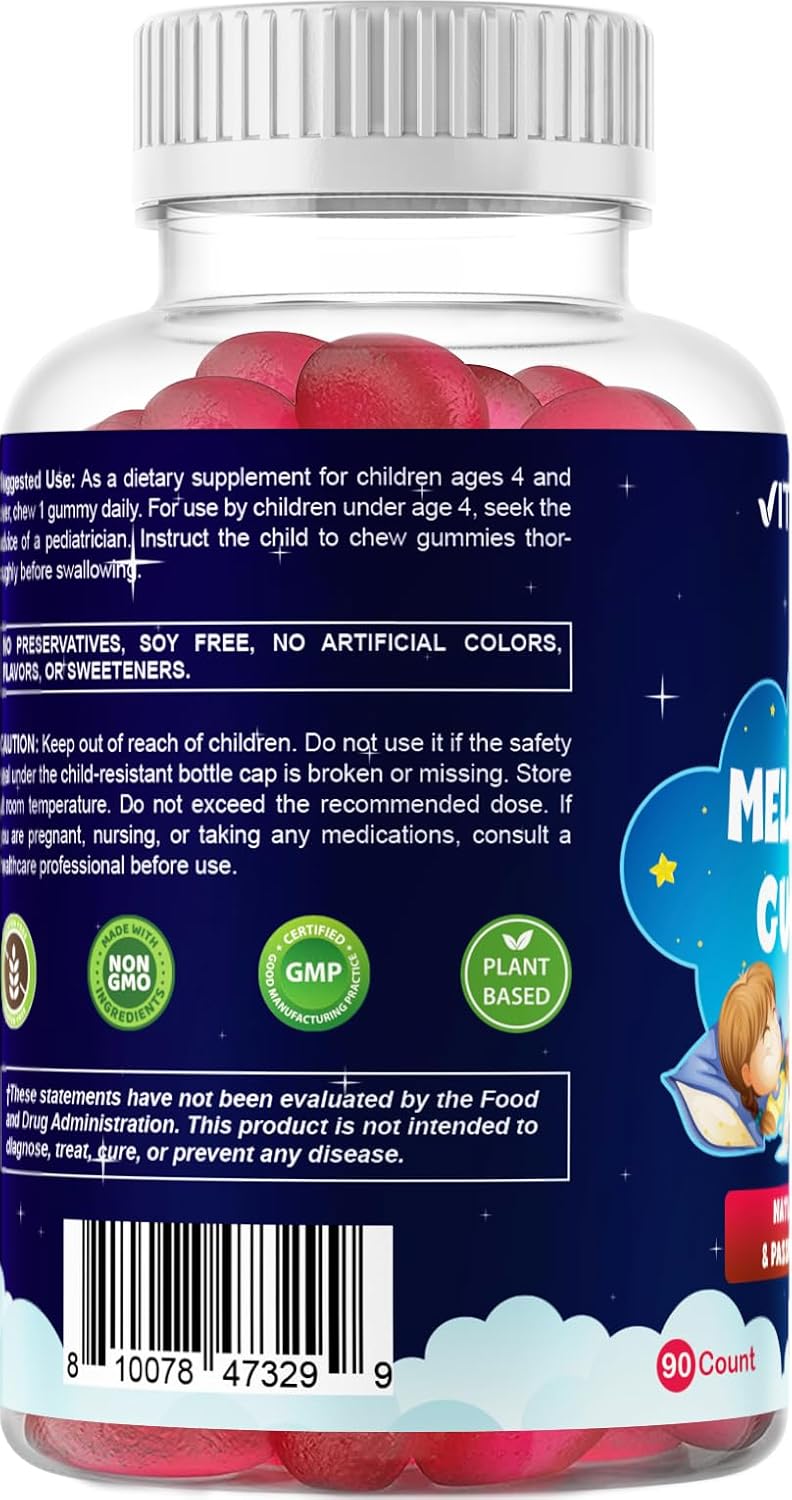 Vitamatic Sugar Free Kids Melatonin 1mg - 90 Gummies