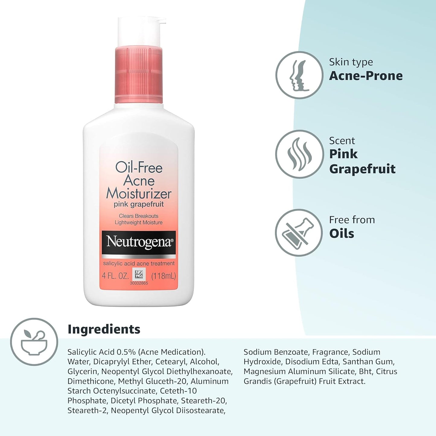 Neutrogena Oil Free Acne Facial Moisturizer