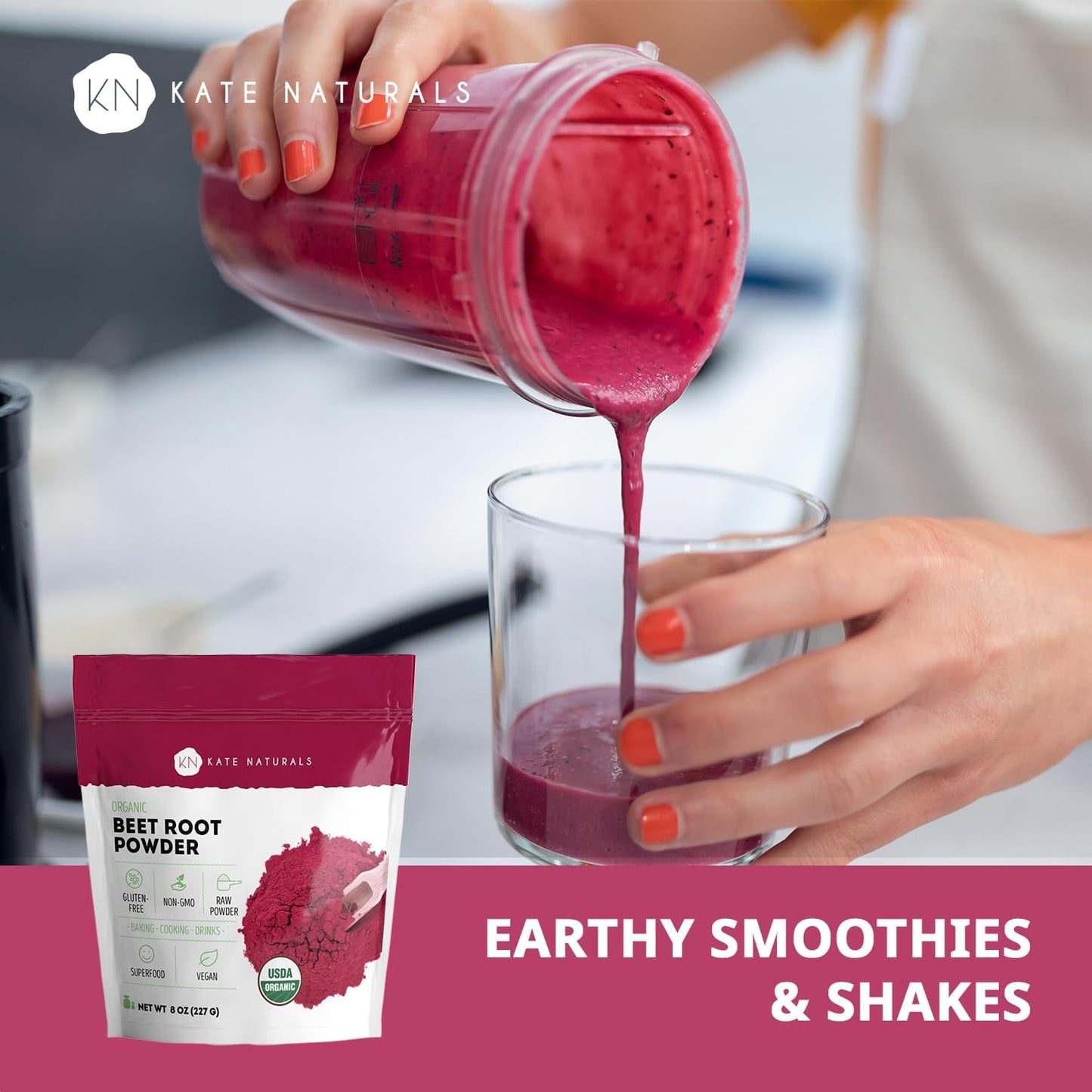 Kate Naturals Organic Beet Root Powder - 8oz