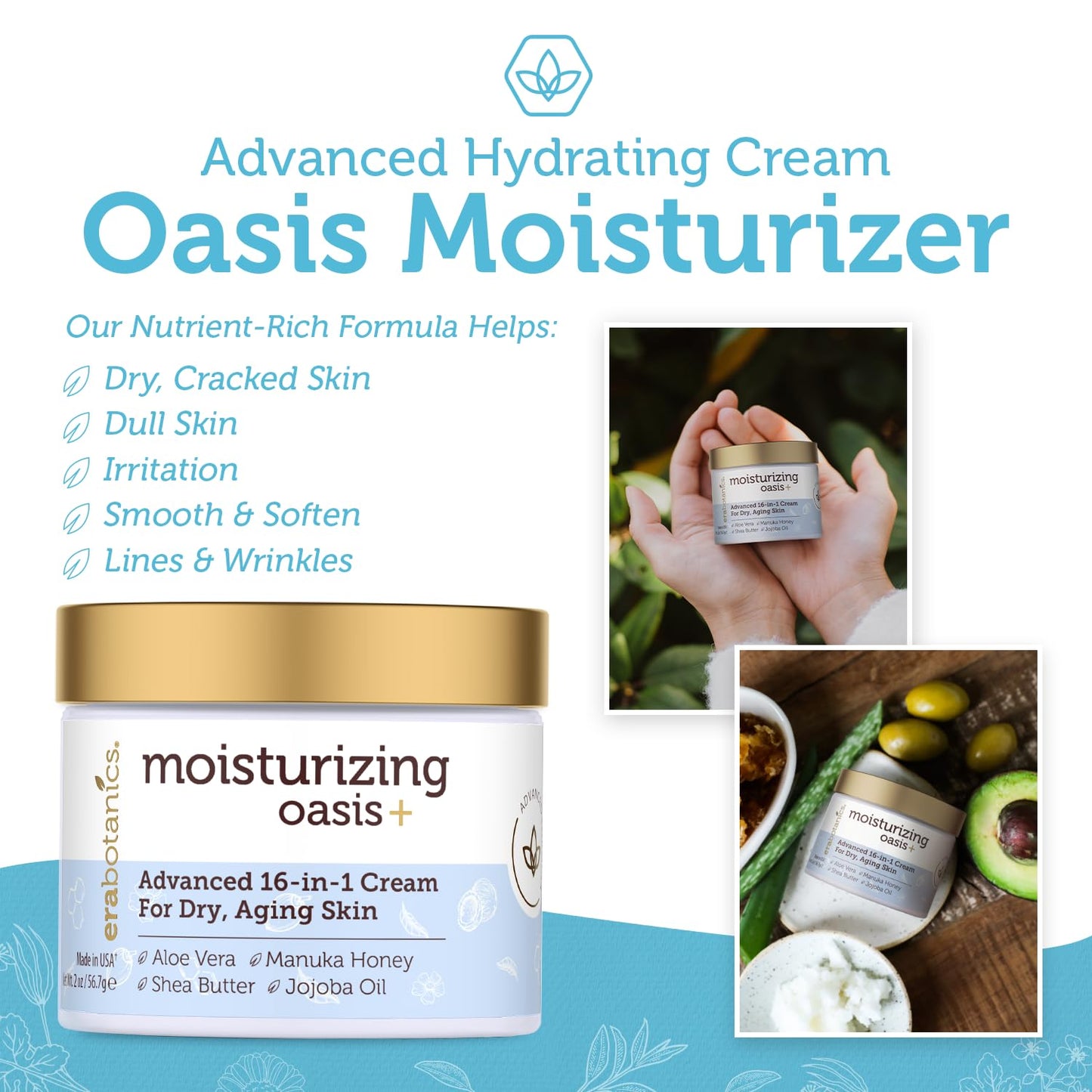 Era Organics Advanced Face Moisturizer for Dry Skin